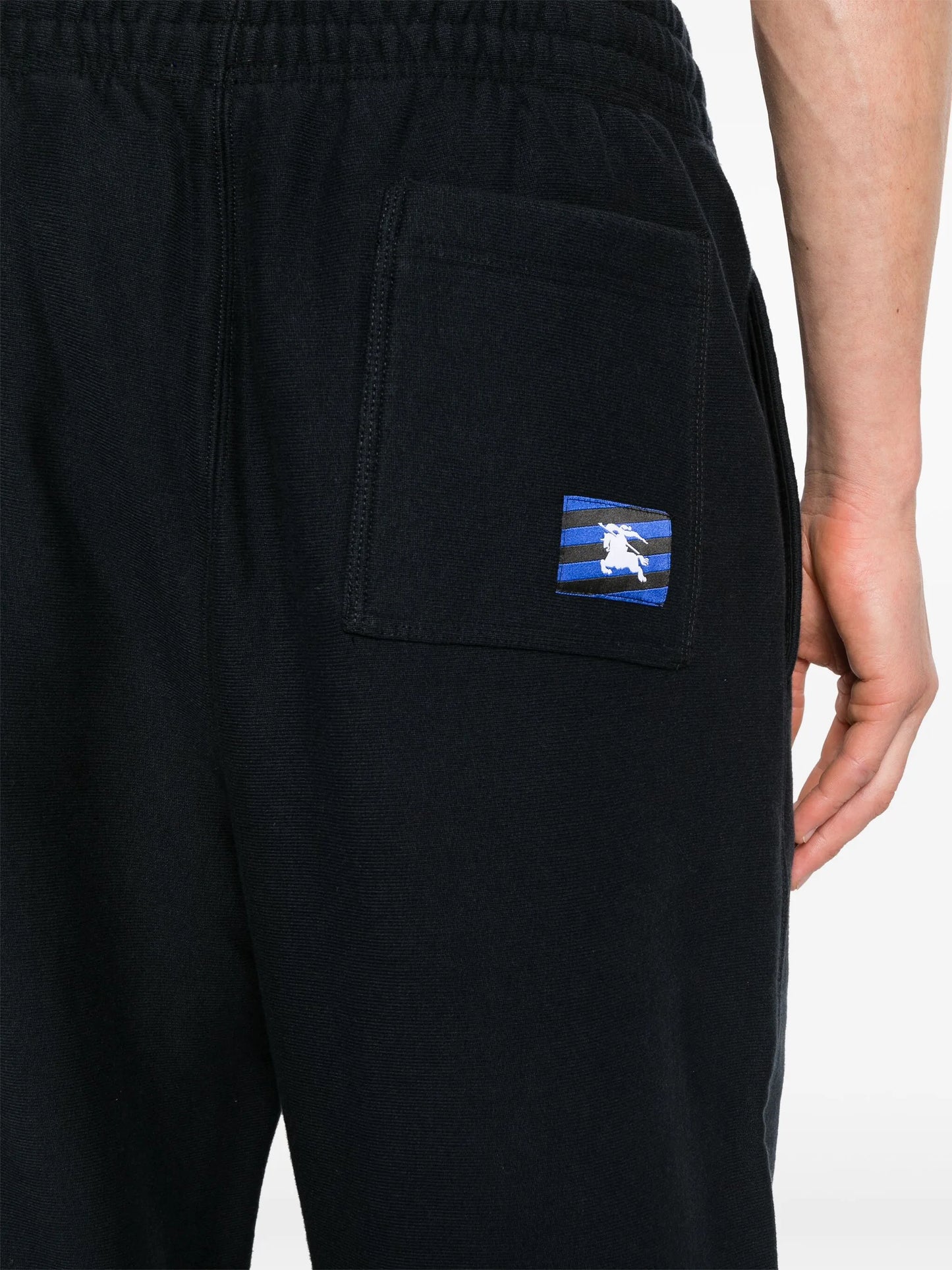 logo-patch cotton track trousers