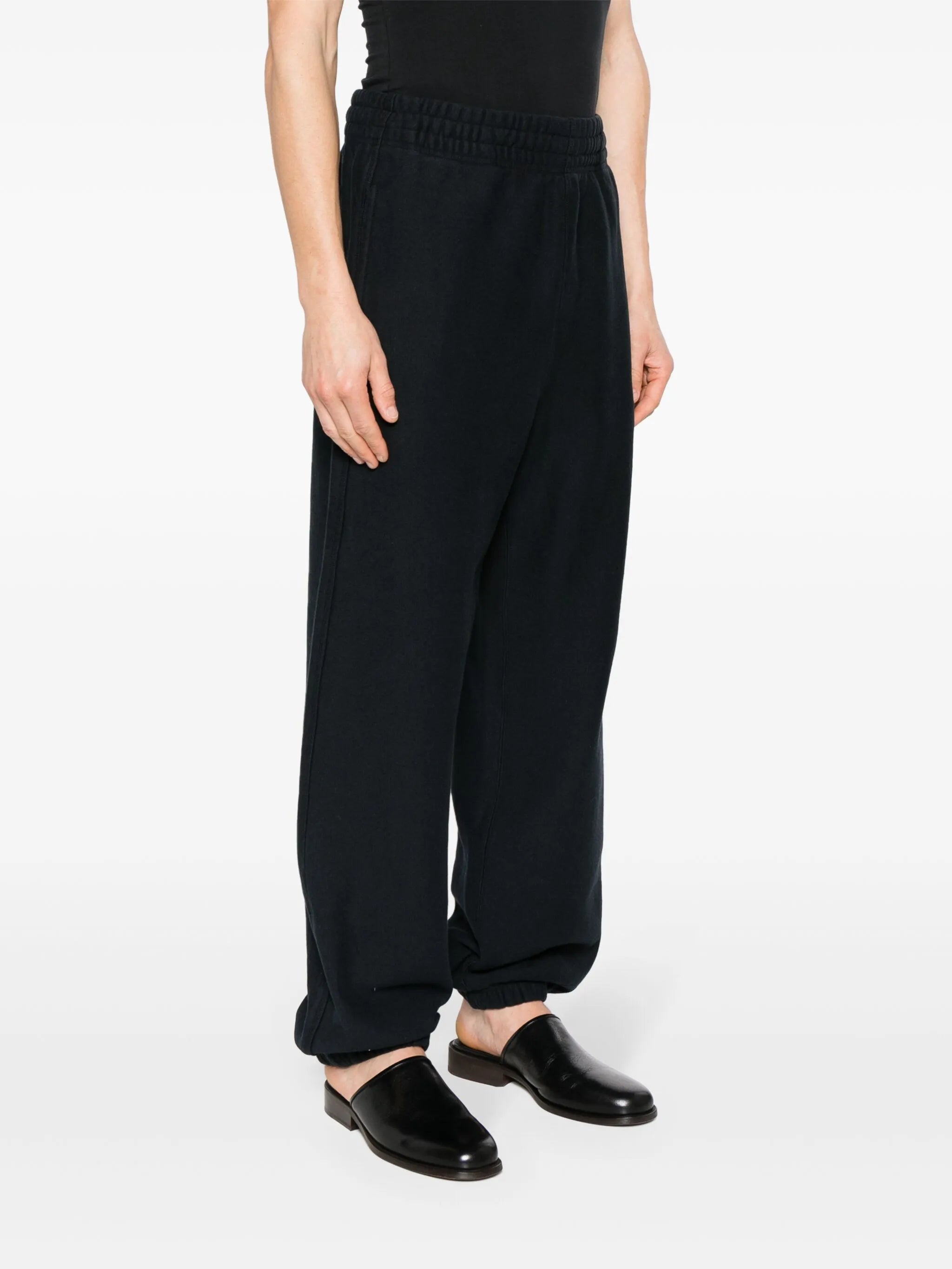 logo-patch cotton track trousers