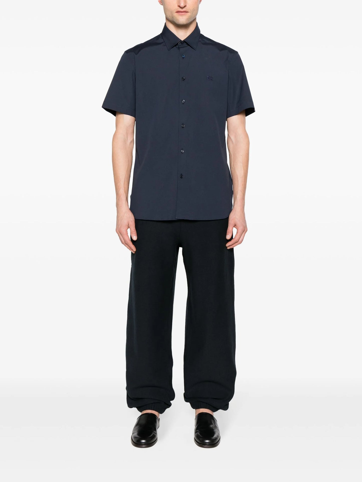 logo-patch cotton track trousers