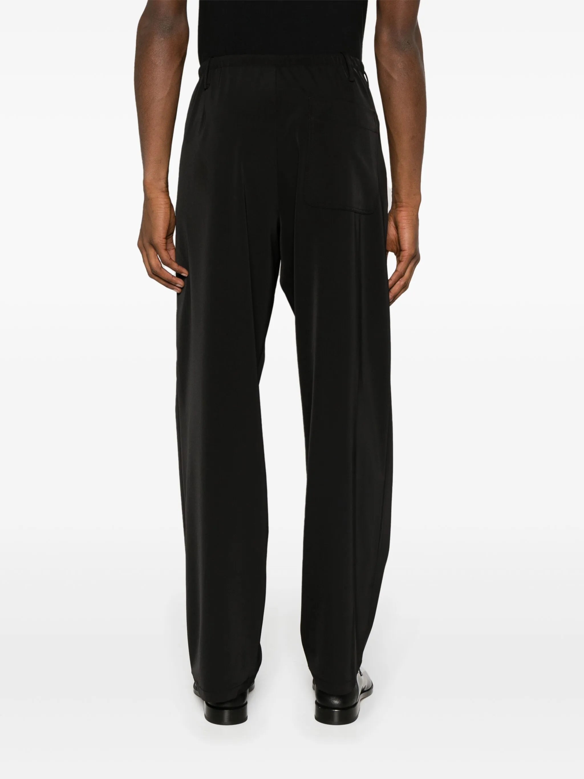 single-stitch high-waist trousers