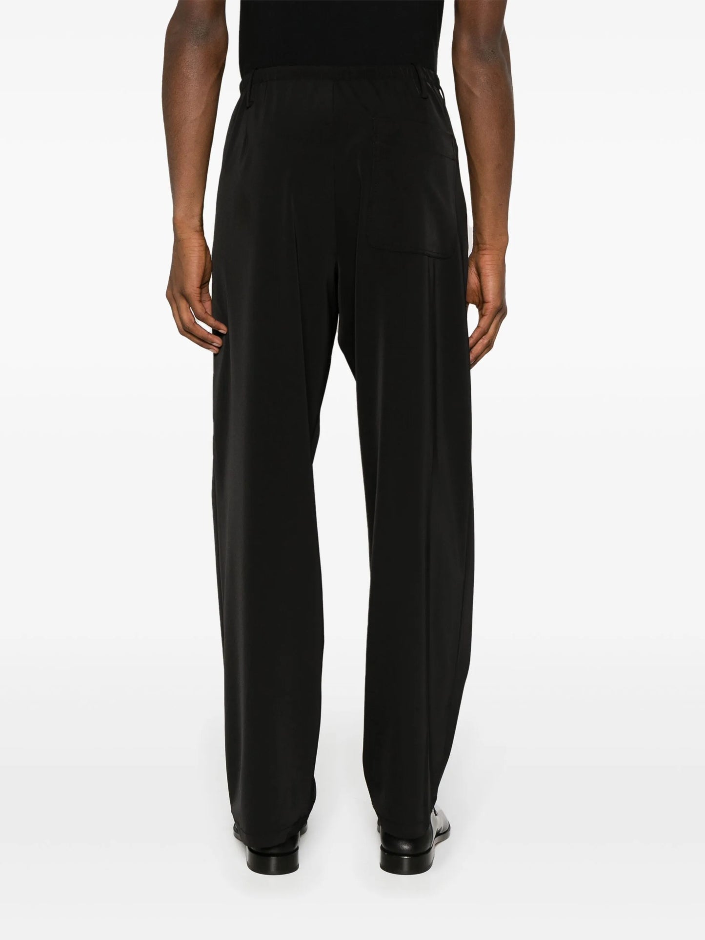 single-stitch high-waist trousers