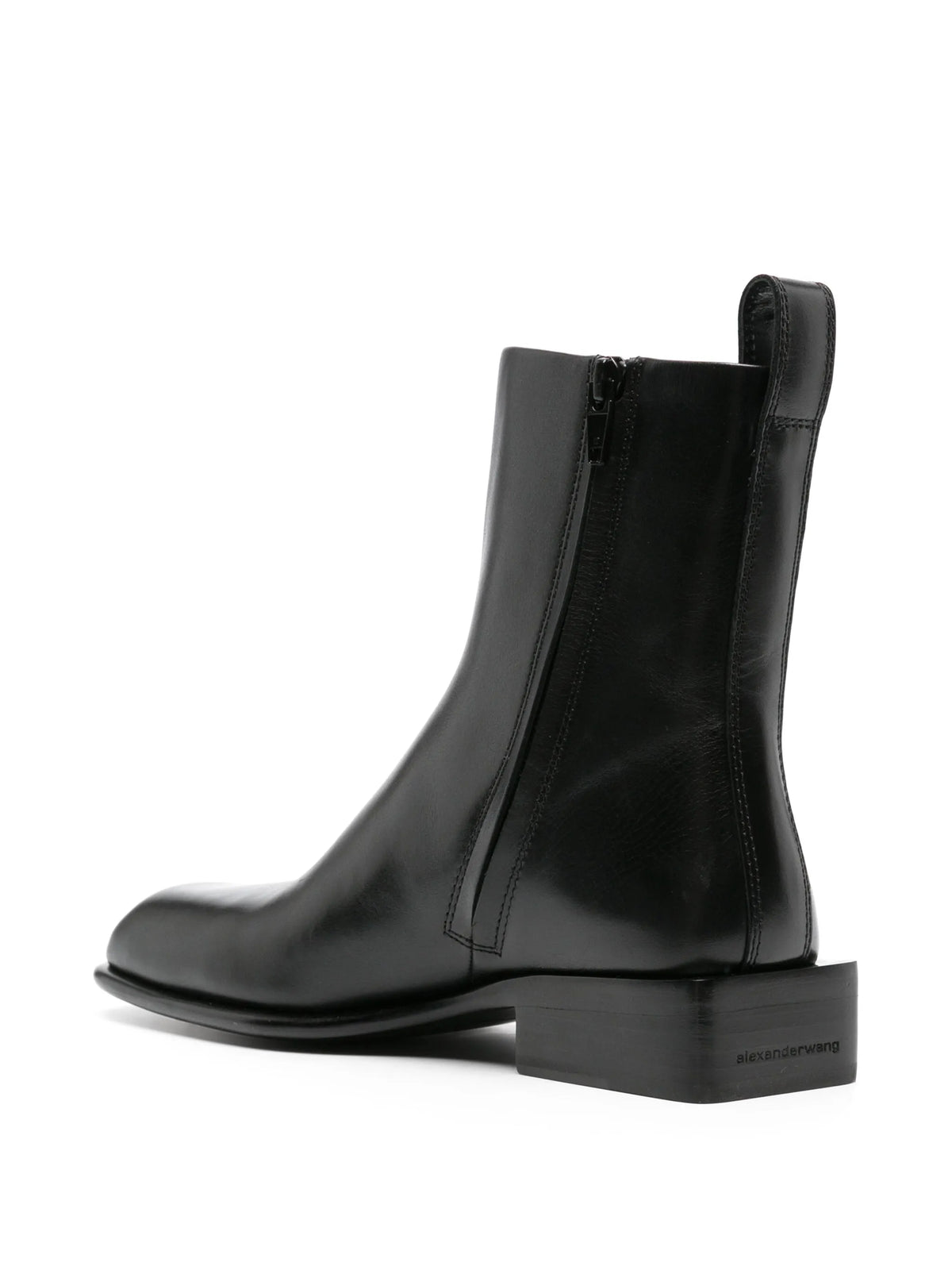 Throttle 35mm leather ankle boots
