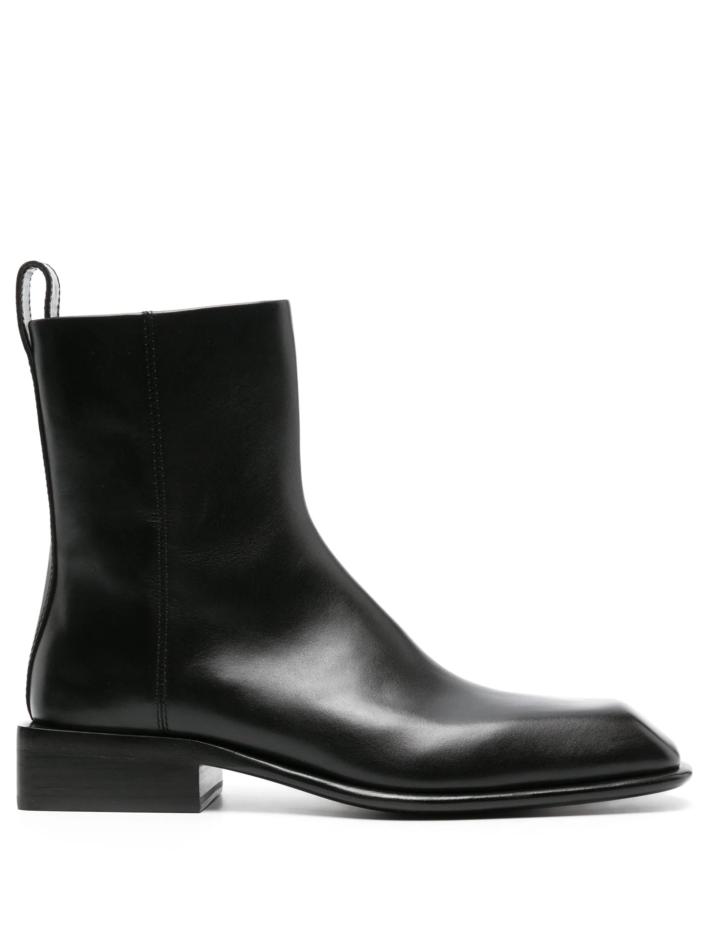 Throttle 35mm leather ankle boots