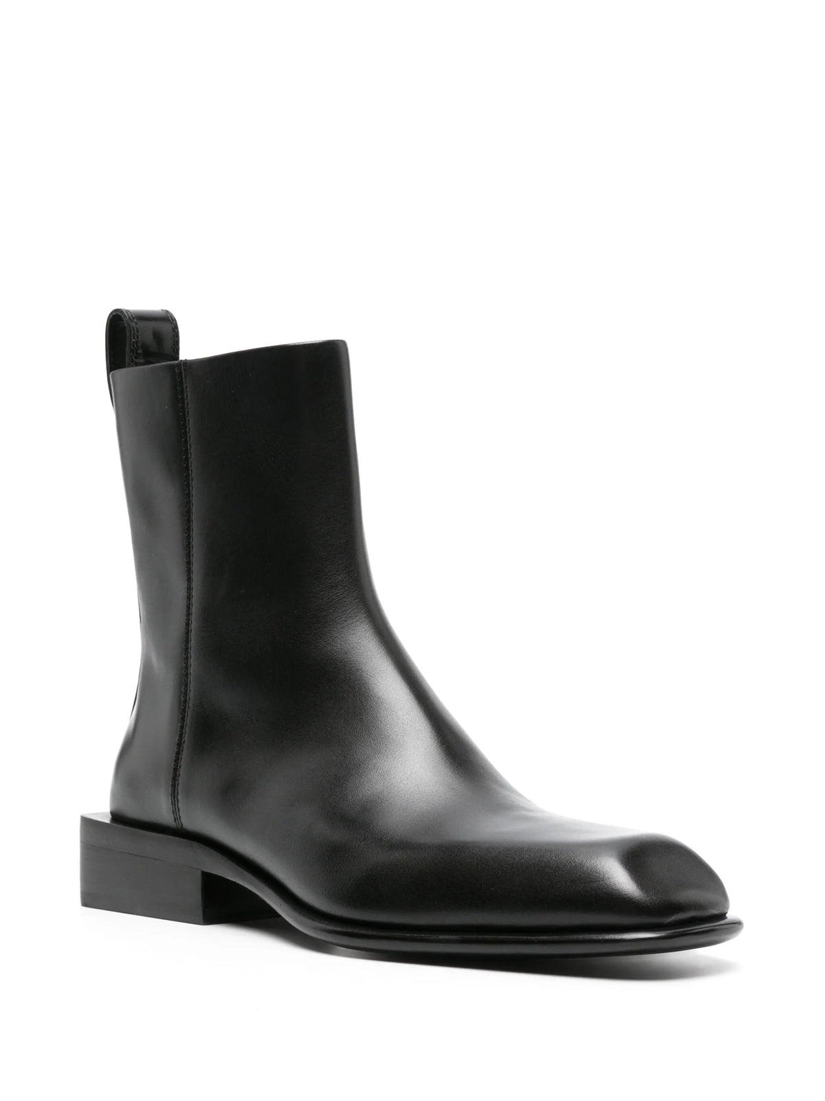 Throttle 35mm leather ankle boots