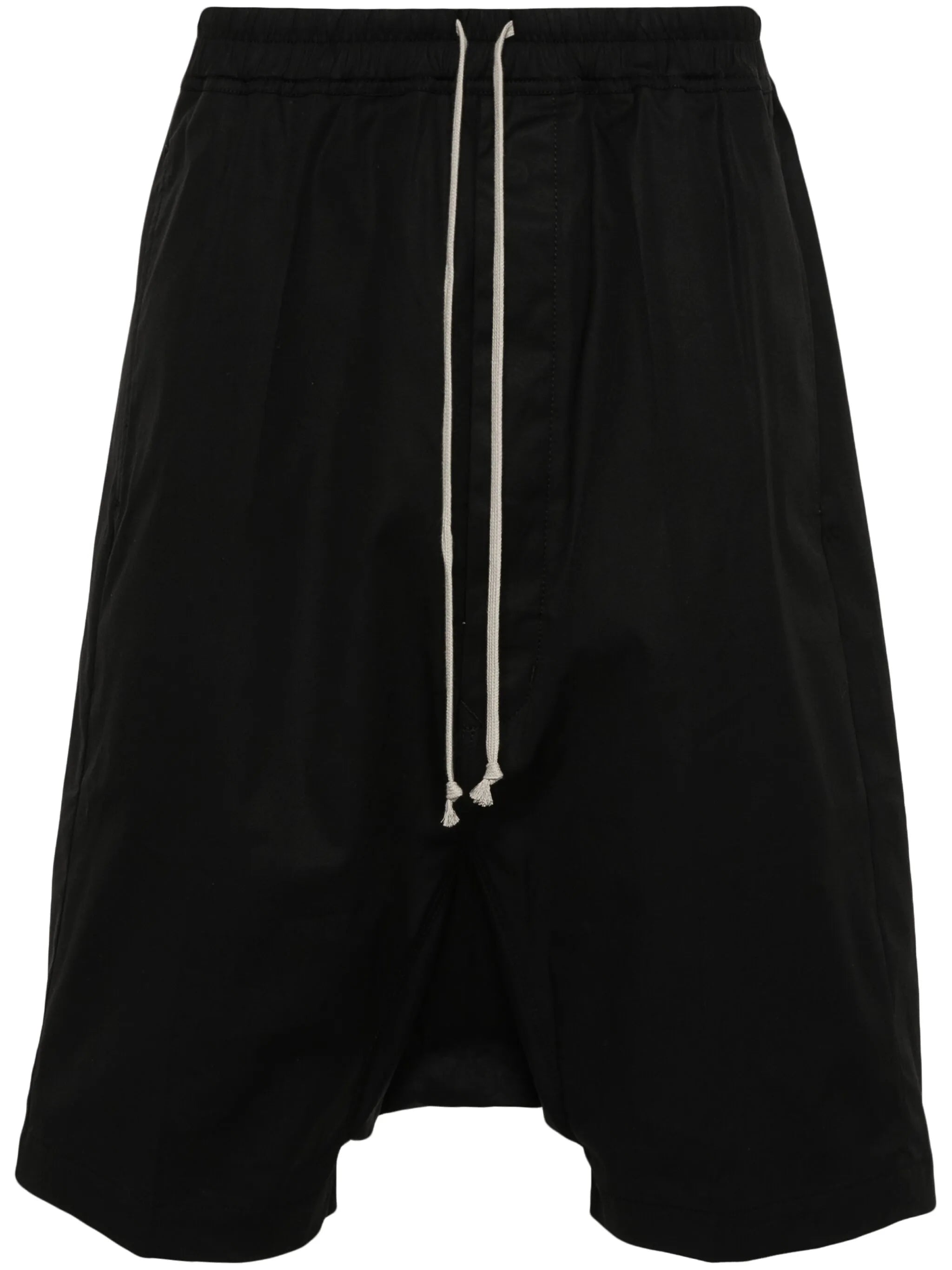 poplin drop-crotch shorts