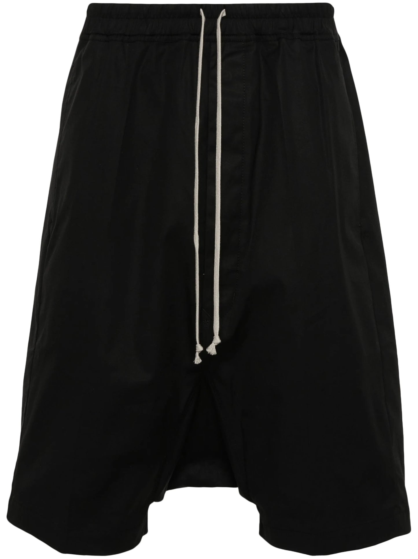 poplin drop-crotch shorts