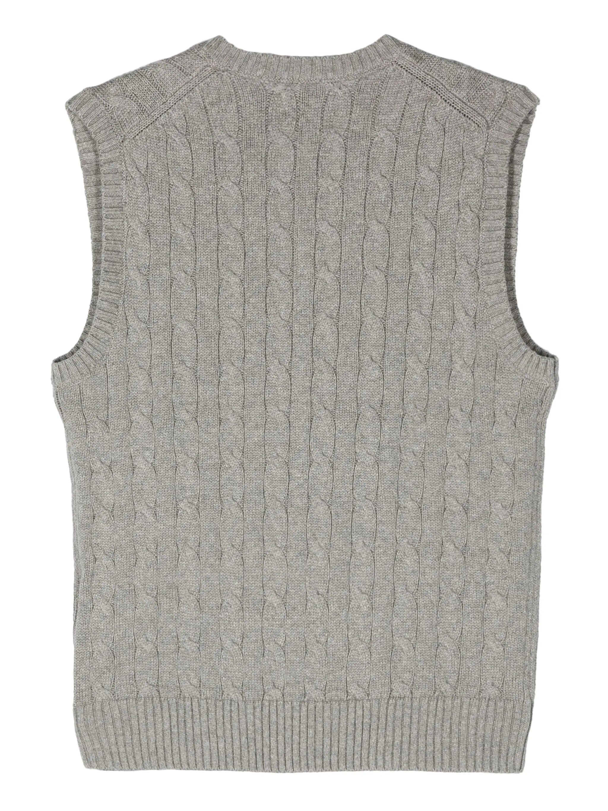 embroidered-logo cotton vest