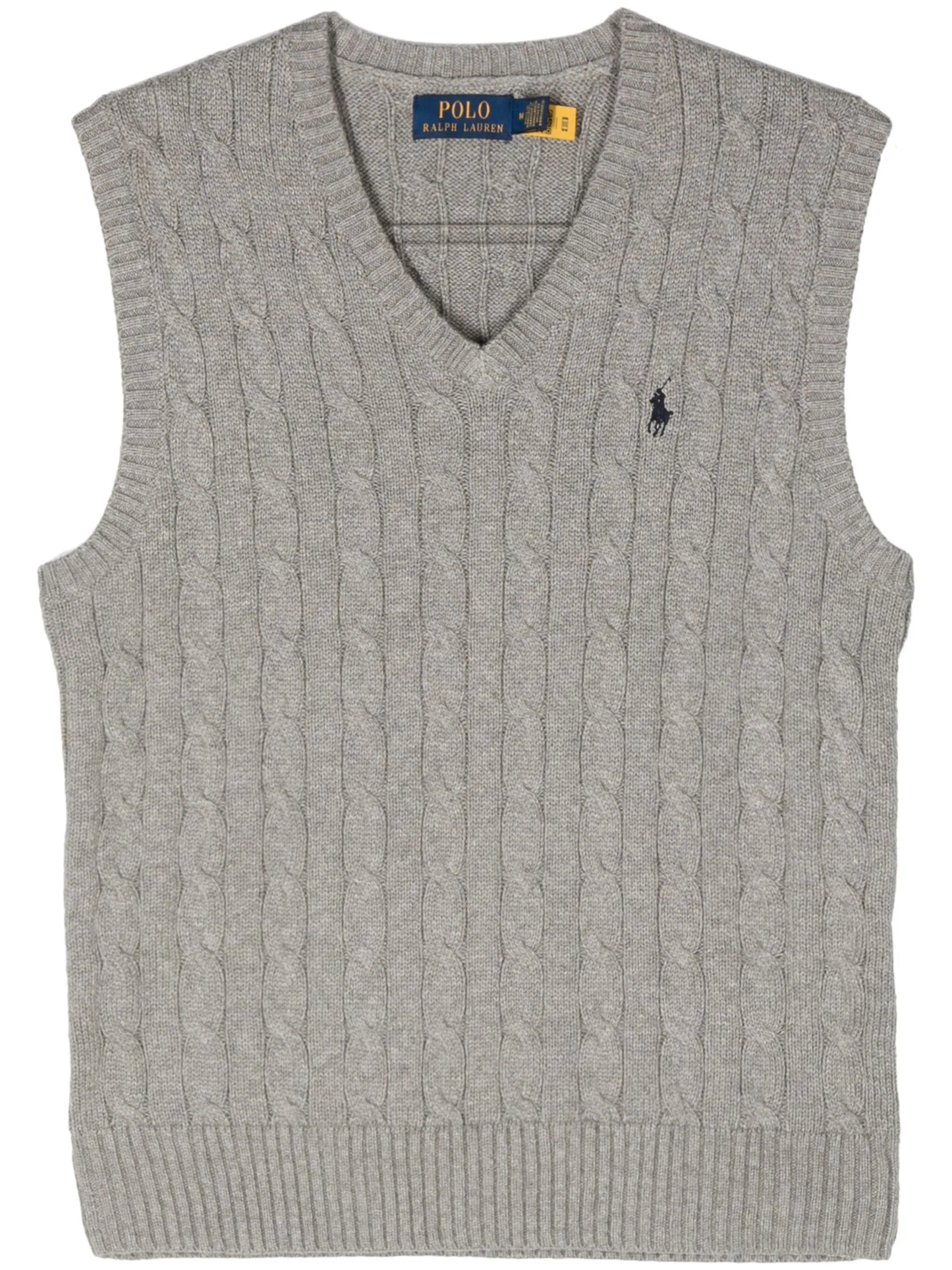 embroidered-logo cotton vest