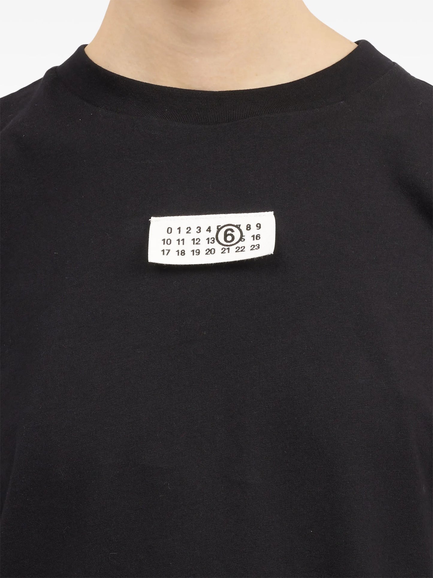 numbers-motif cotton T-shirt