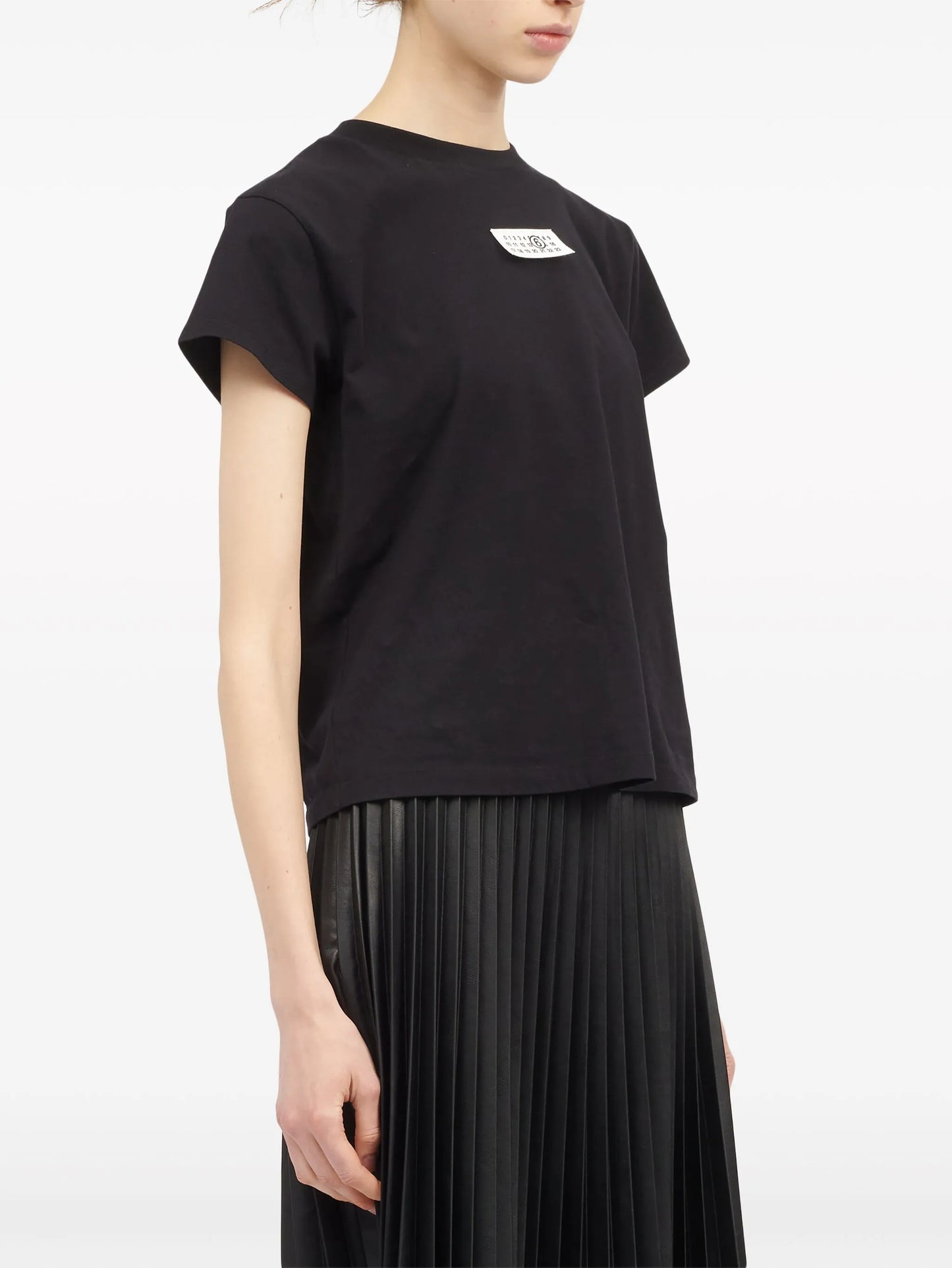 numbers-motif cotton T-shirt