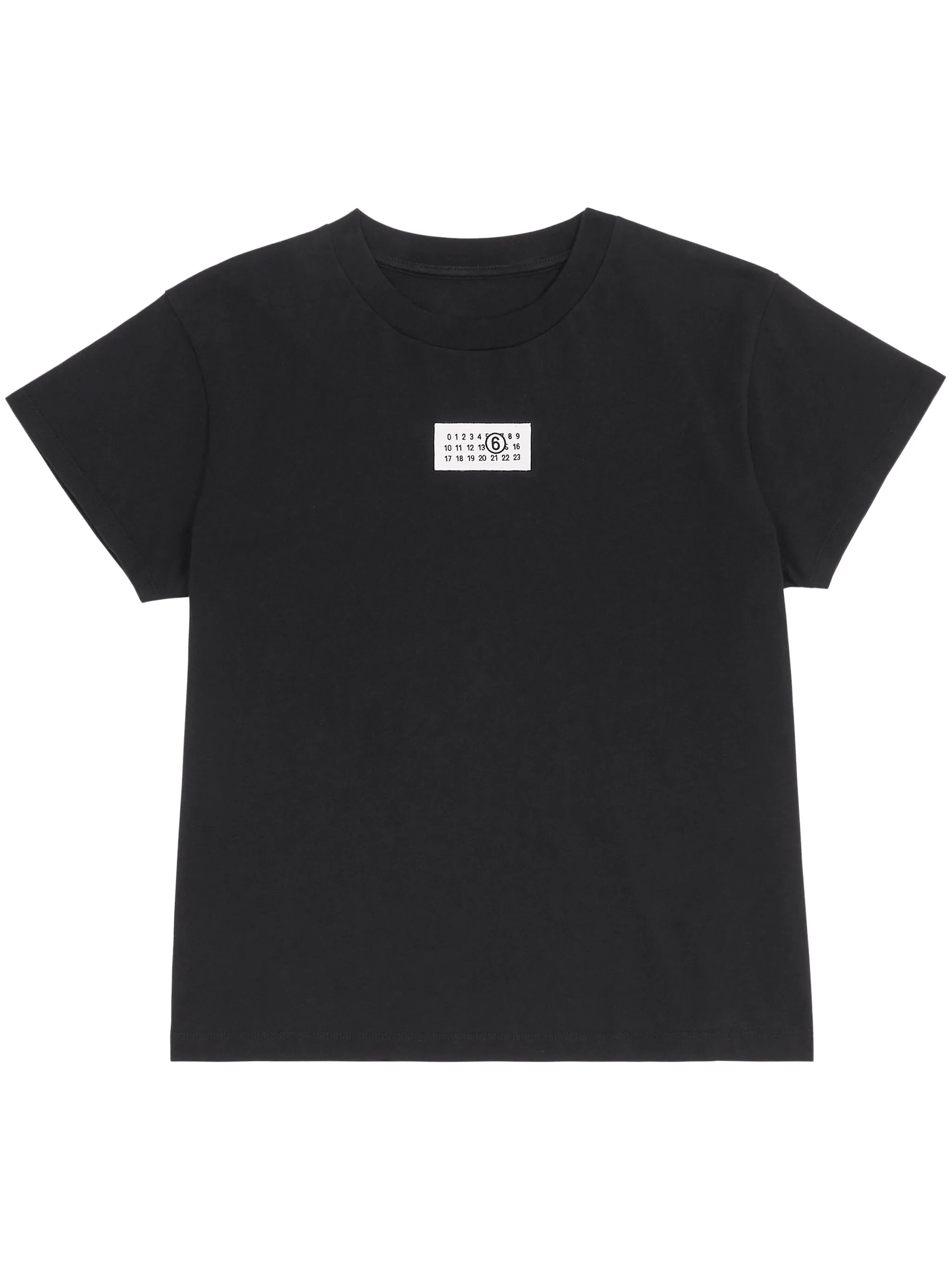 numbers-motif cotton T-shirt