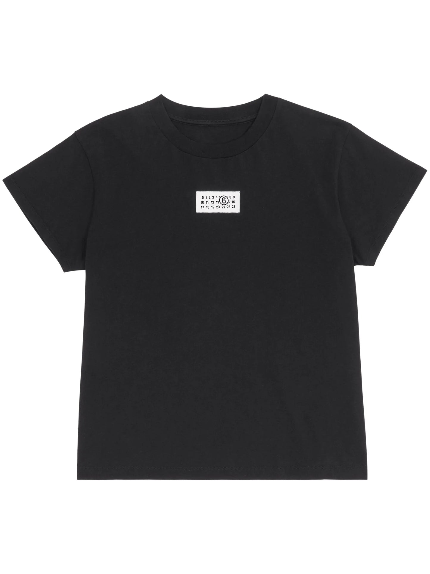 numbers-motif cotton T-shirt