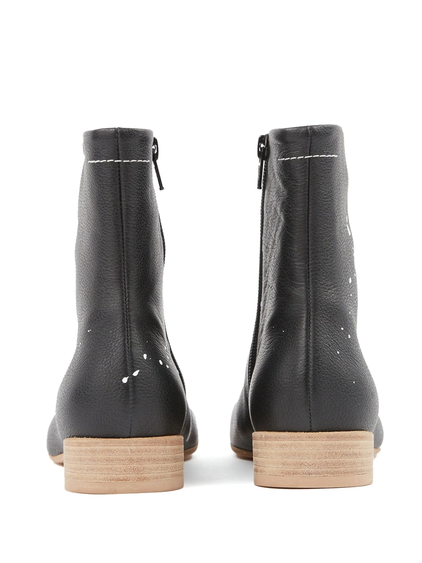 Anatomic leather ankle boots