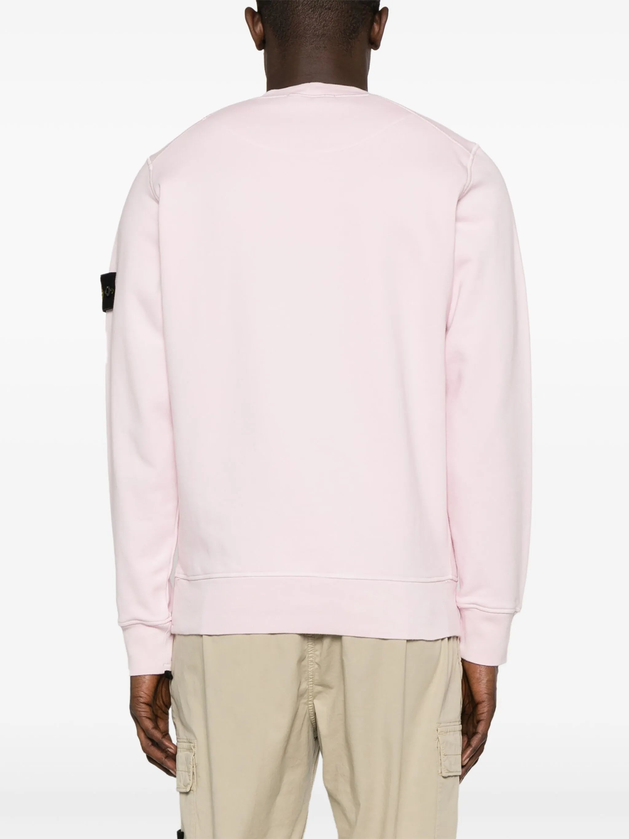 Compass-badge cotton sweatshirt