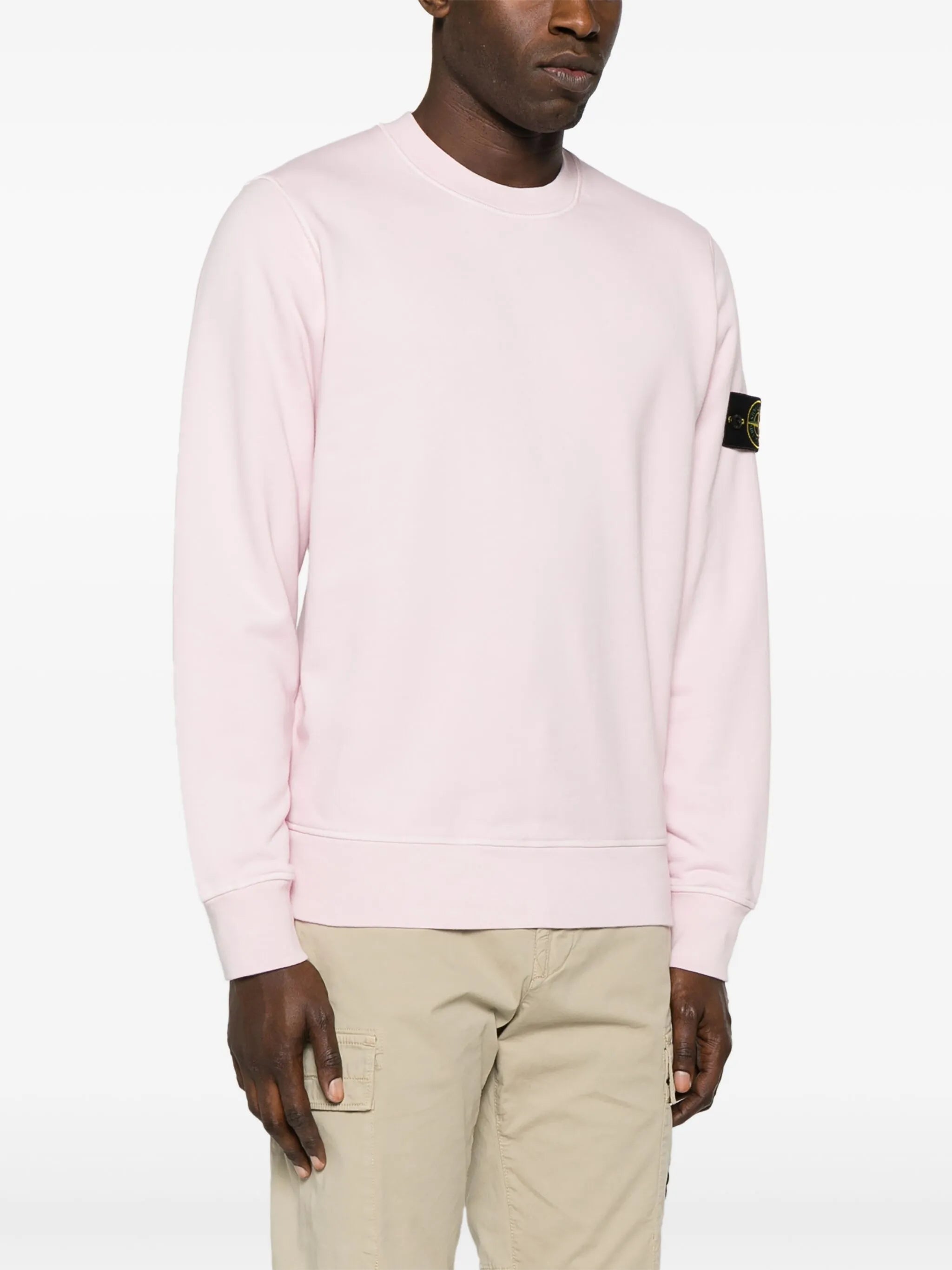 Compass-badge cotton sweatshirt