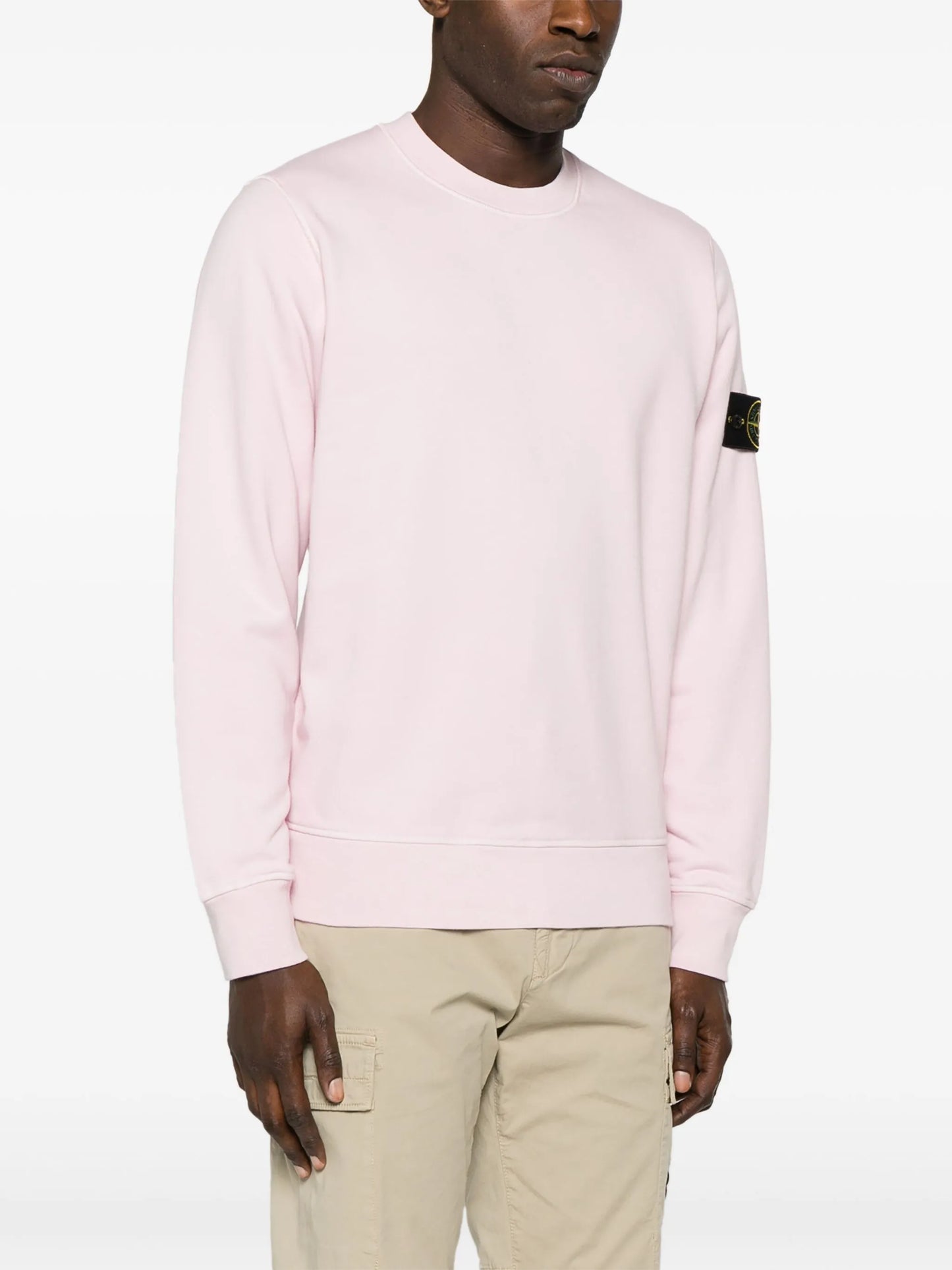 Compass-badge cotton sweatshirt