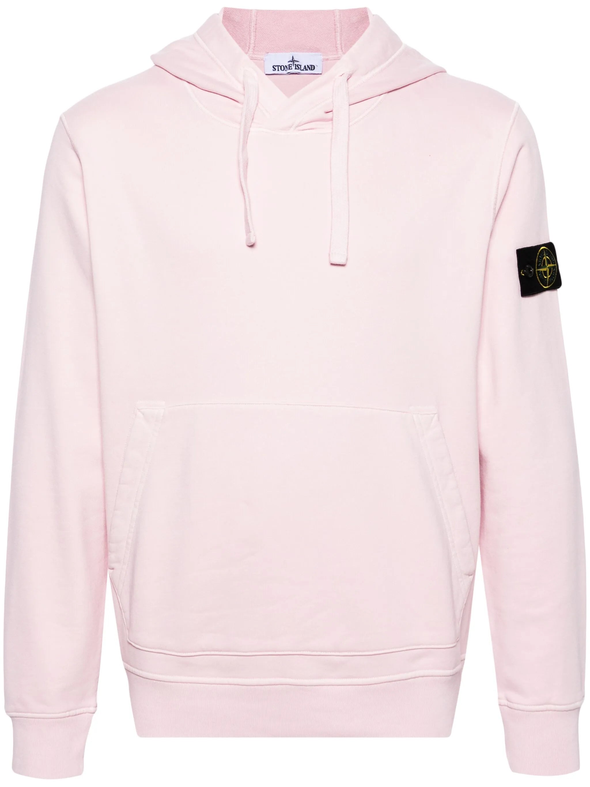 Compass-badge cotton hoodie