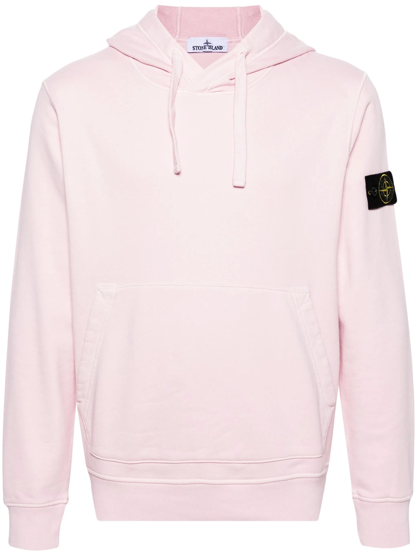 Compass-badge cotton hoodie