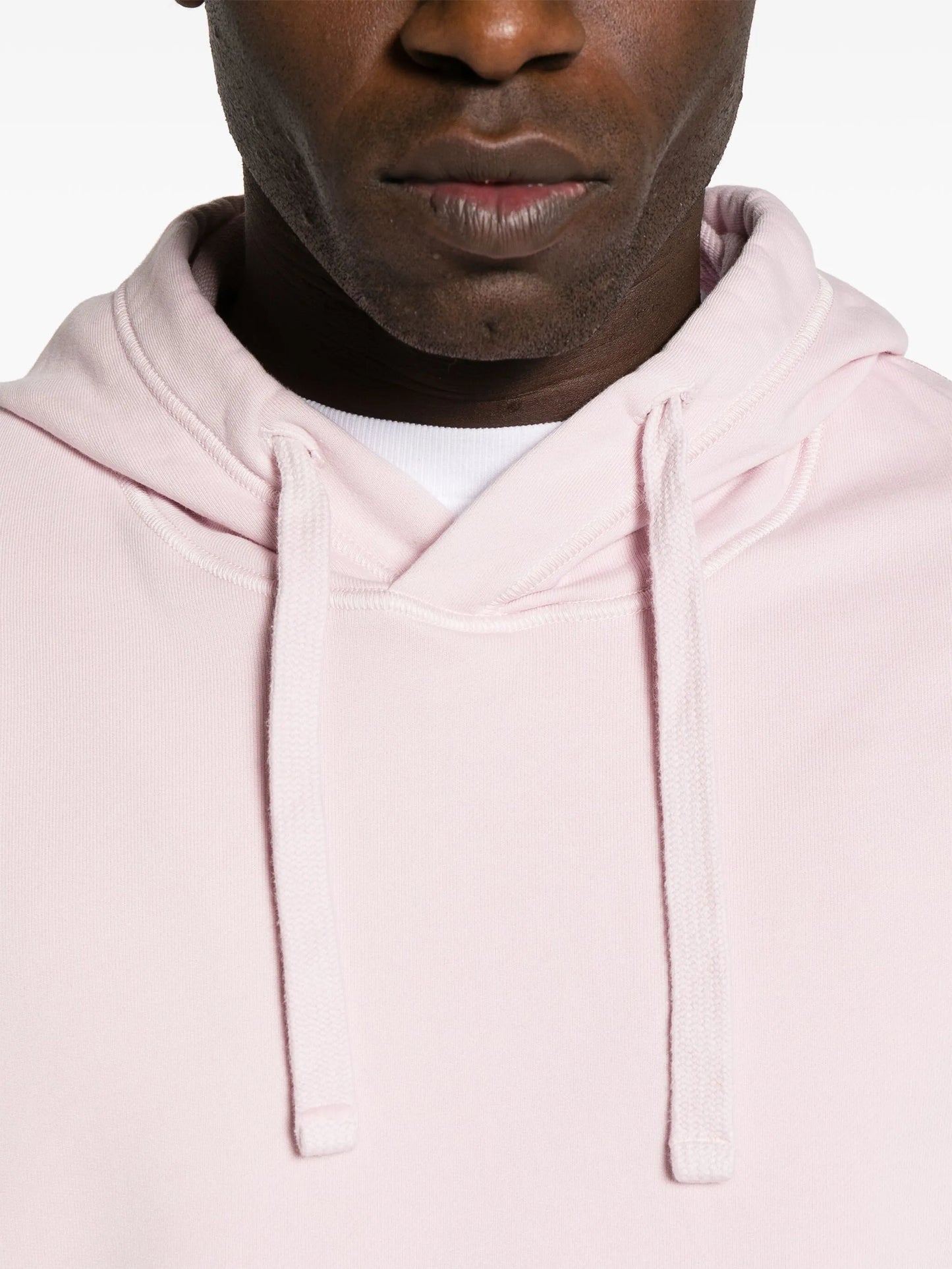Compass-badge cotton hoodie