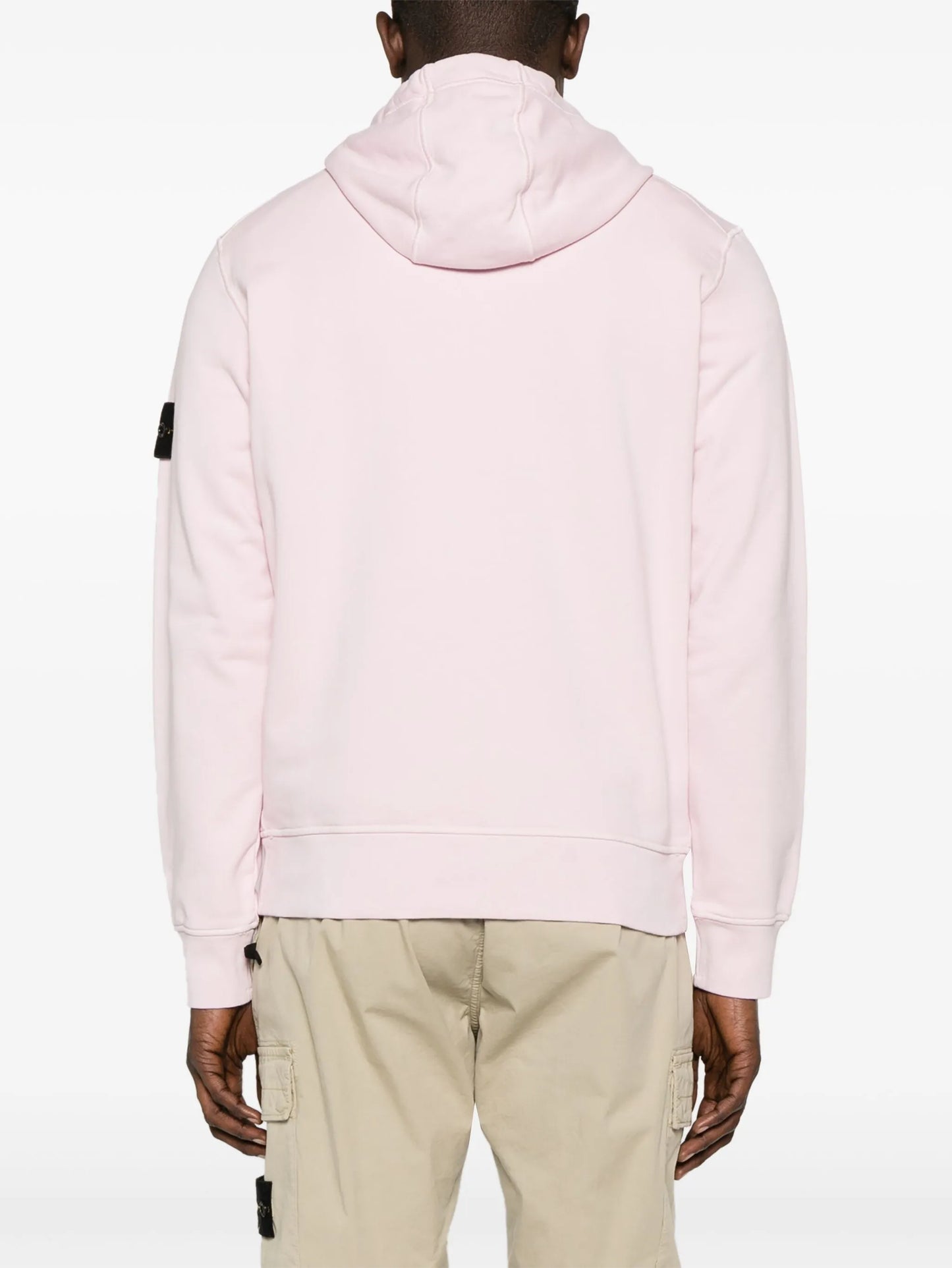 Compass-badge cotton hoodie