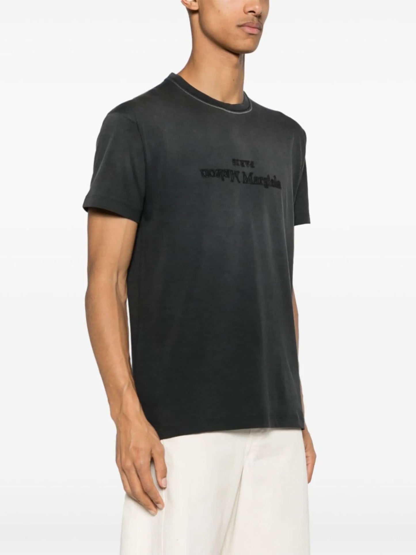 Reverse logo-print cotton T-shirt