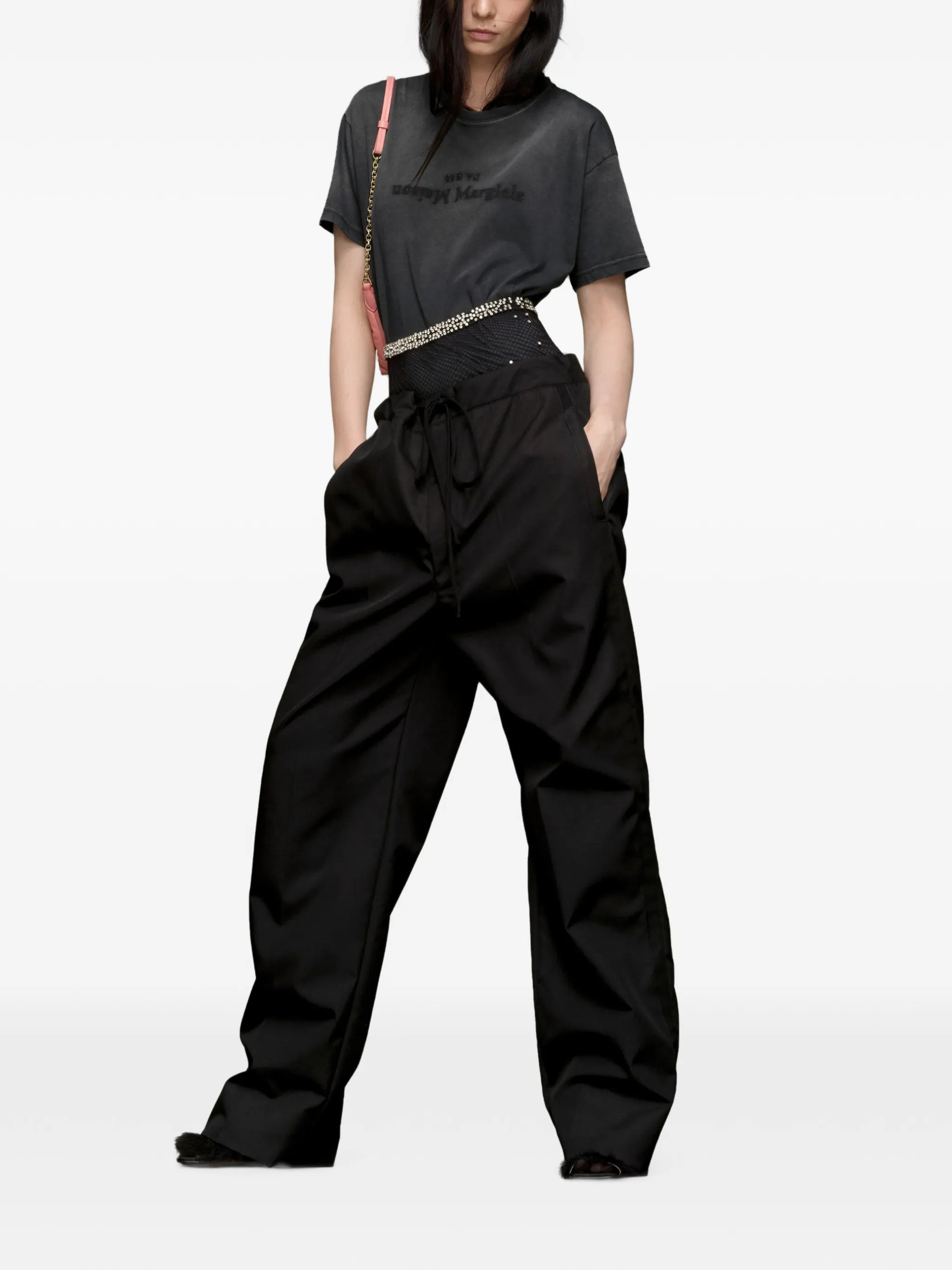 Reverse logo-print cotton T-shirt