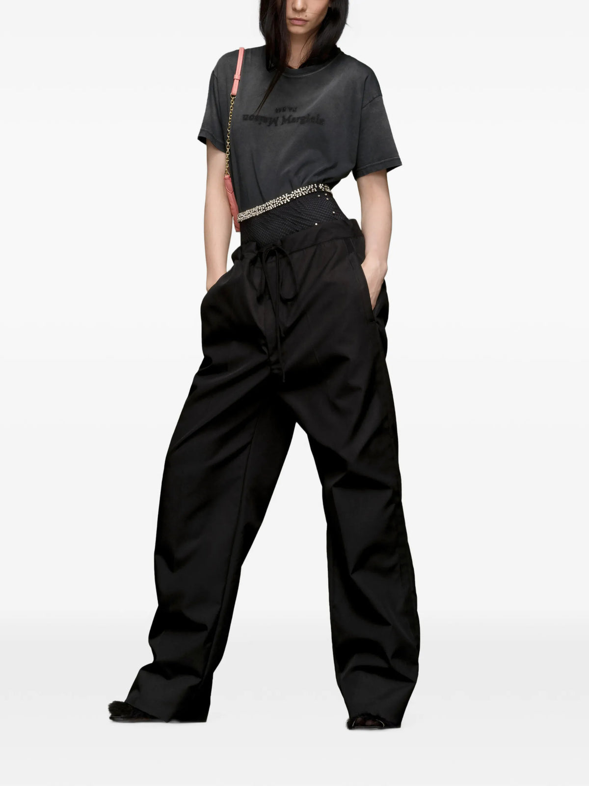Reverse logo-print cotton T-shirt