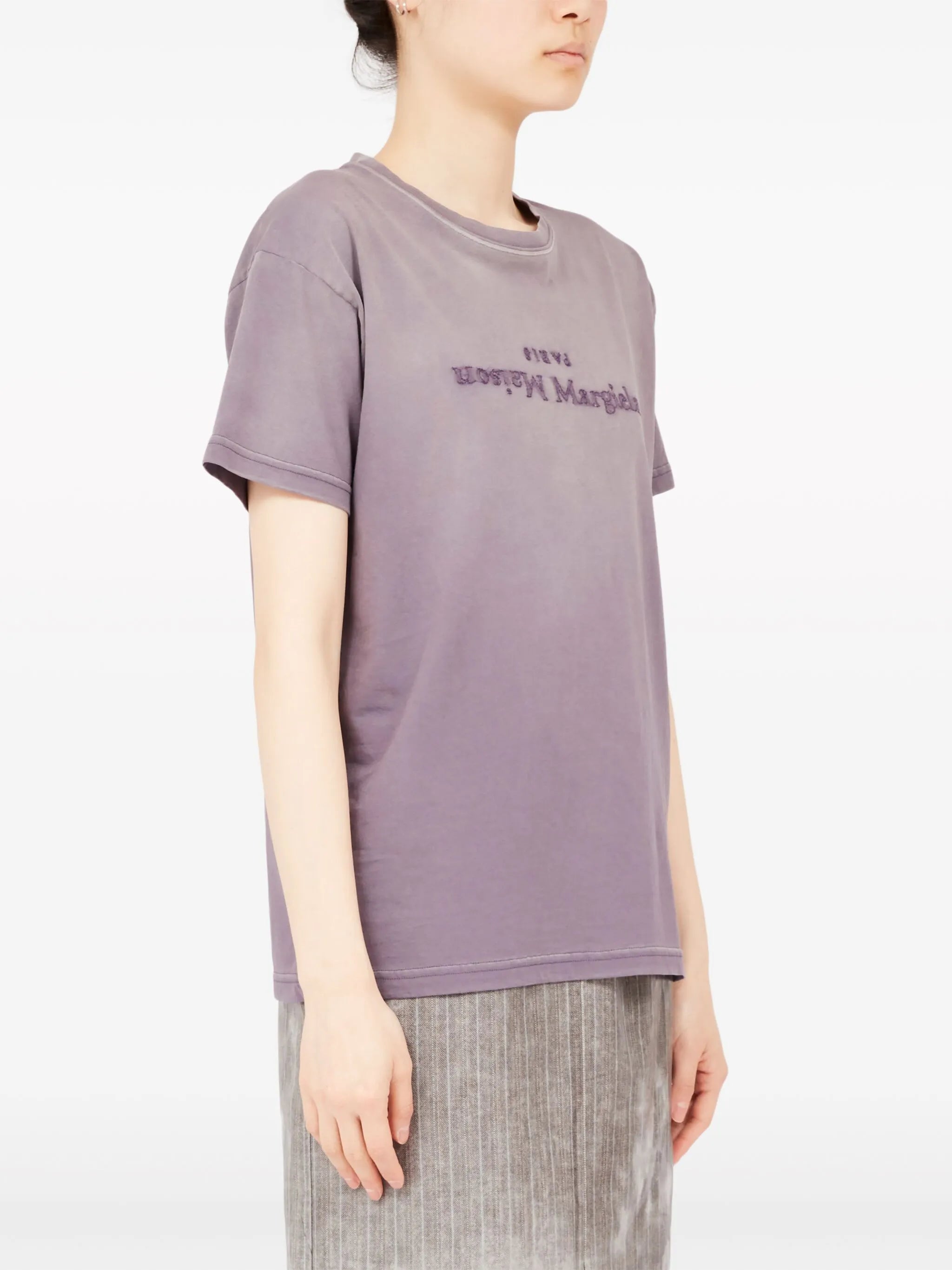 Reverse logo-print cotton T-shirt