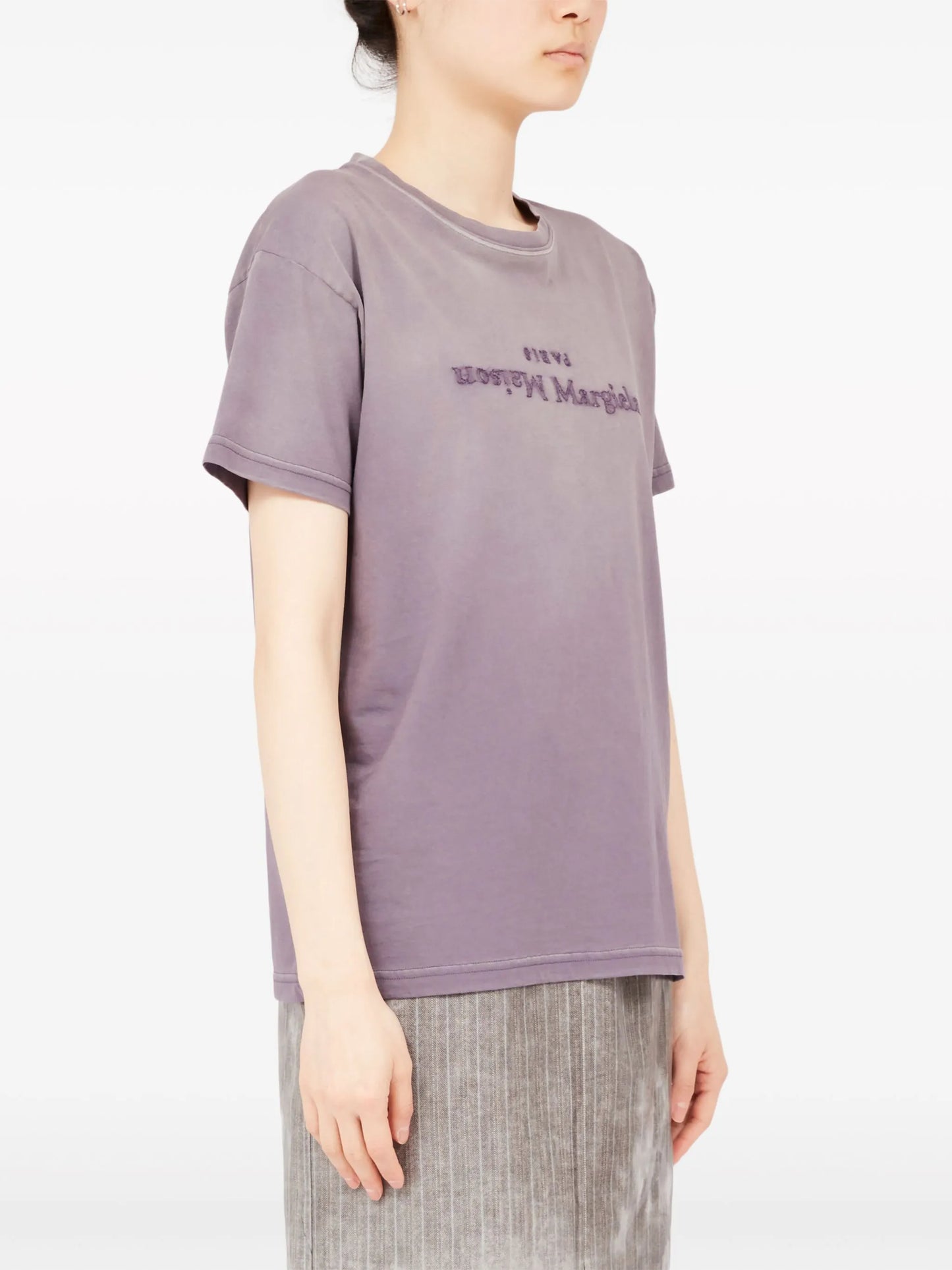 Reverse logo-print cotton T-shirt