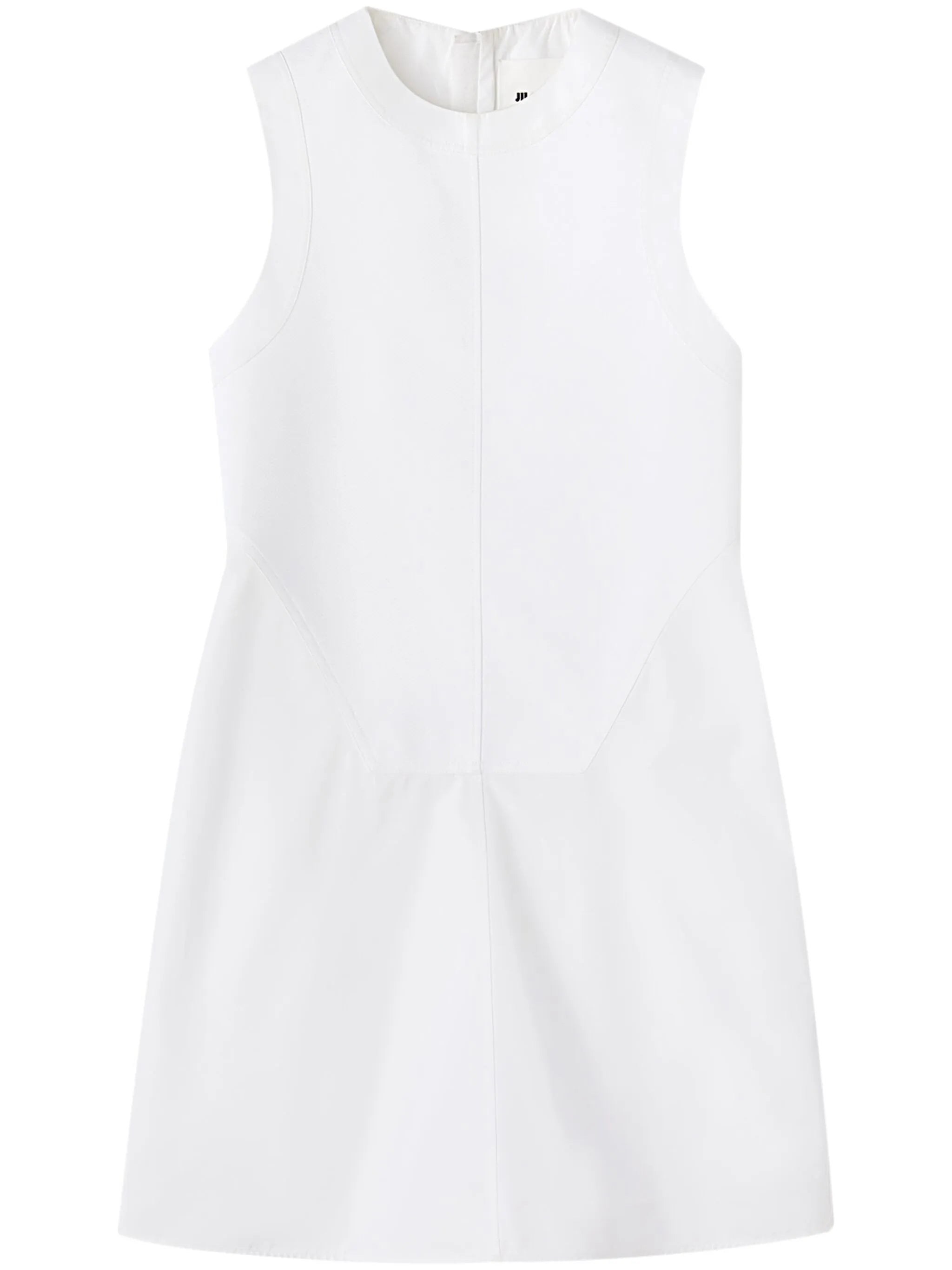 panelled cotton minidress