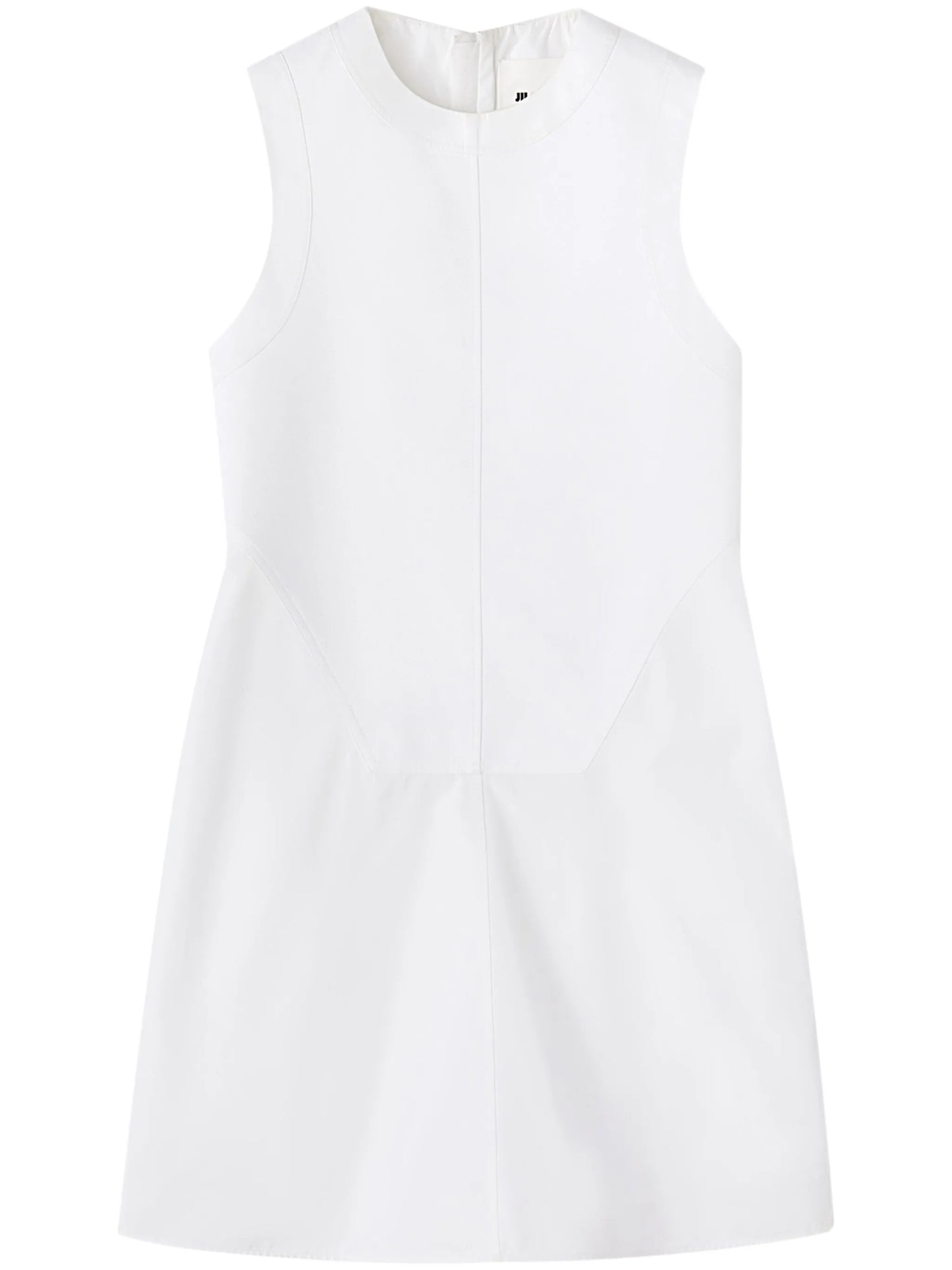 panelled cotton minidress