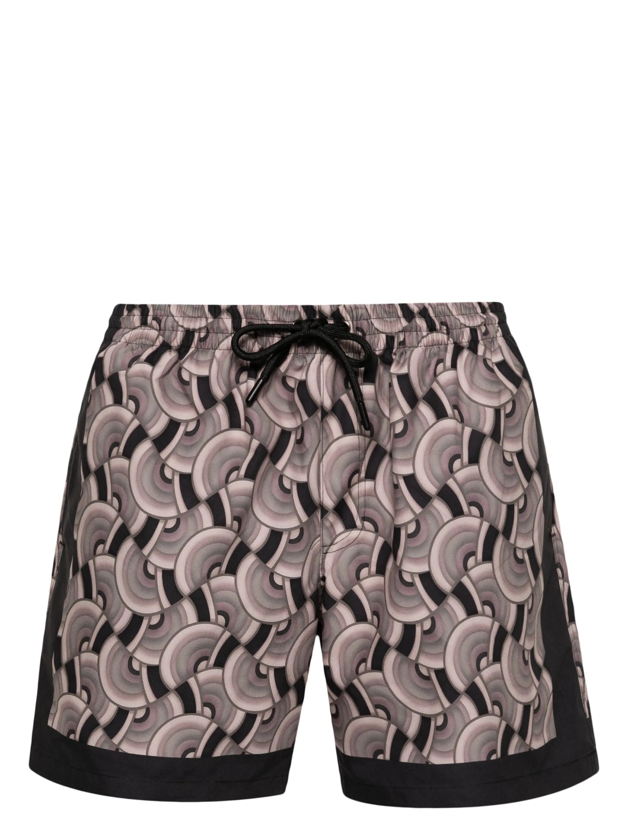 pattern-print swimming shorts