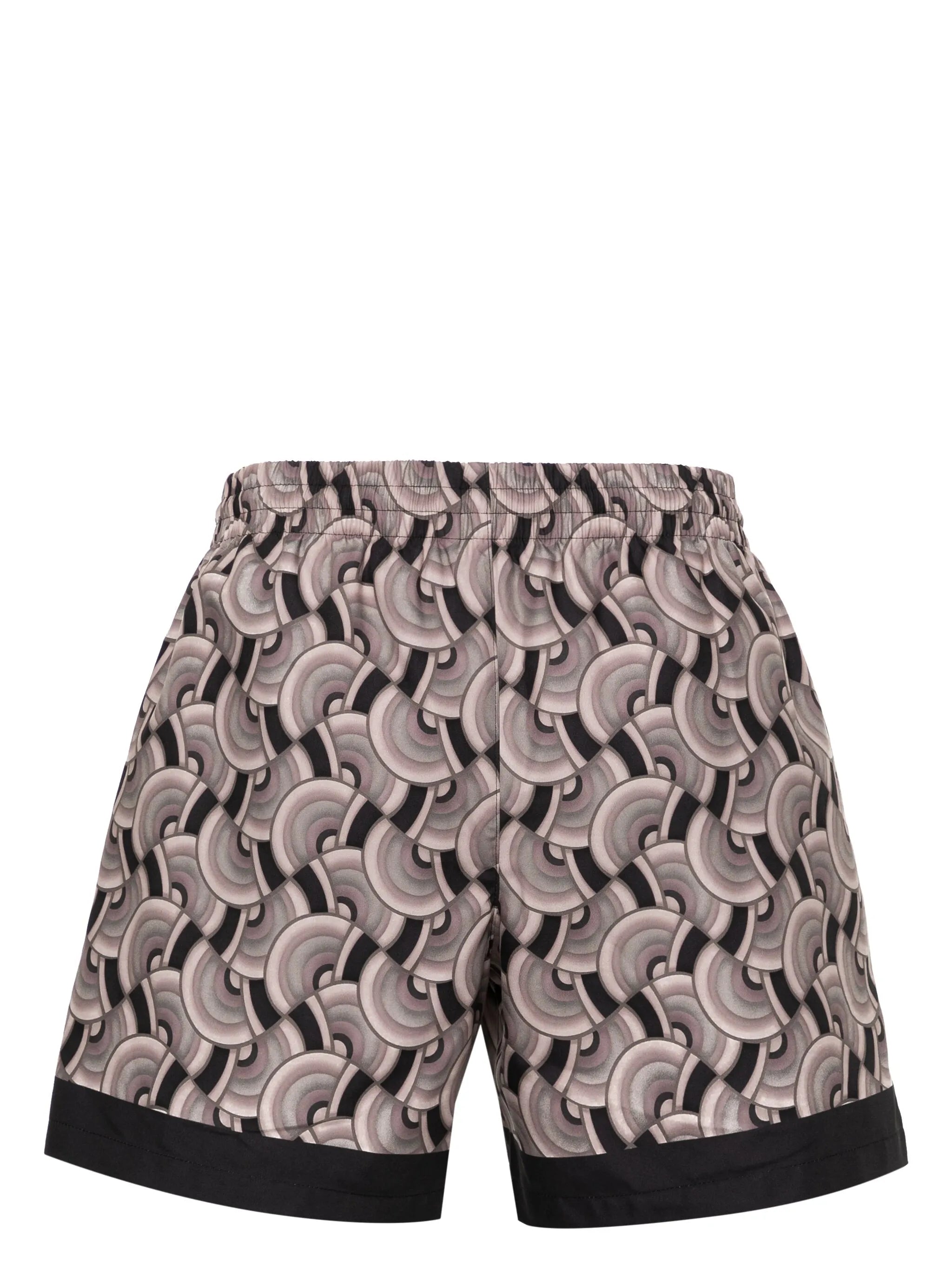pattern-print swimming shorts