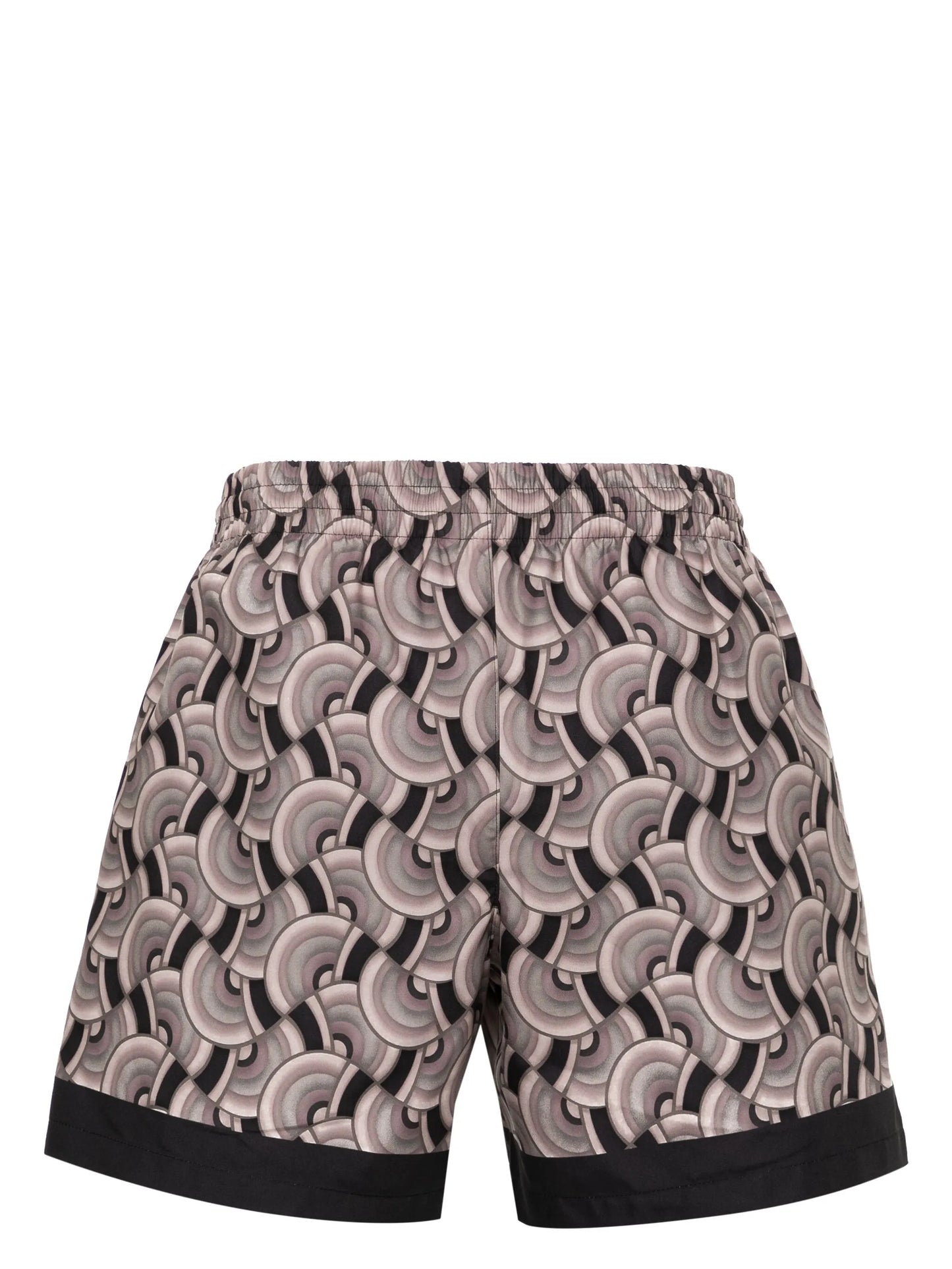 pattern-print swimming shorts