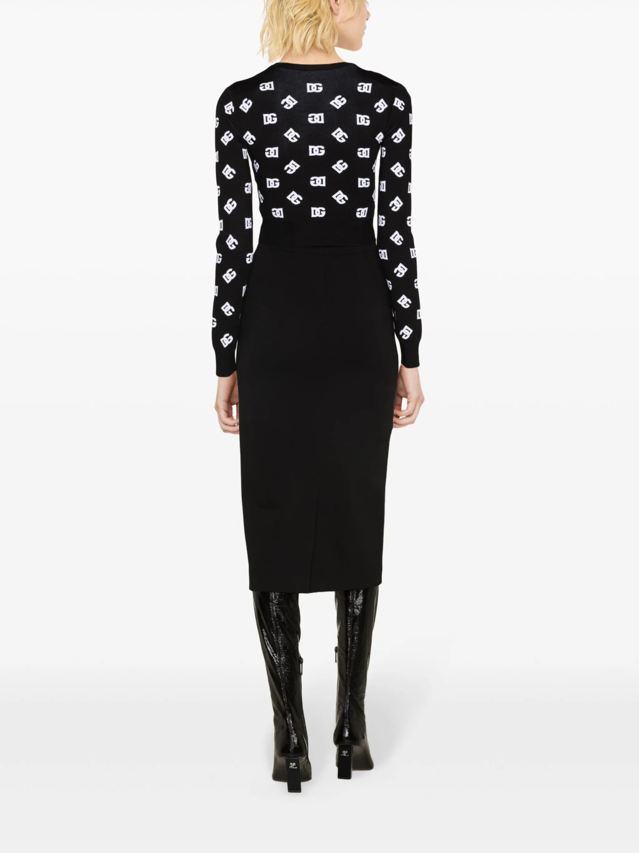 DG-logo jacquard sweater