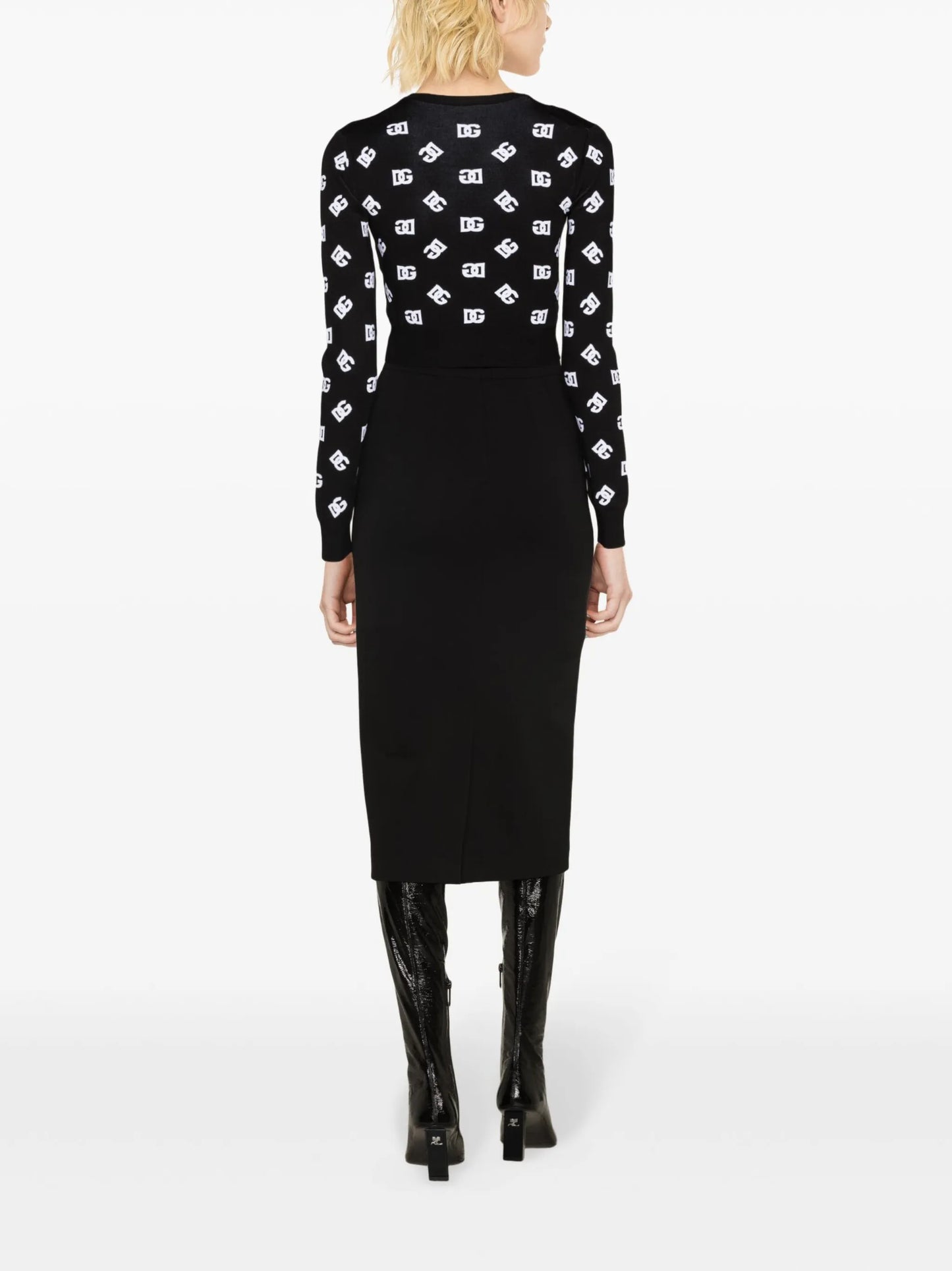 DG-logo jacquard sweater