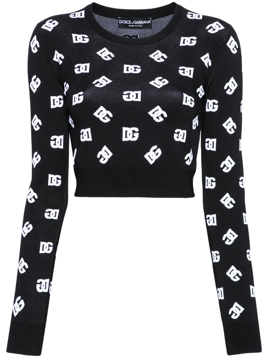 DG-logo jacquard sweater