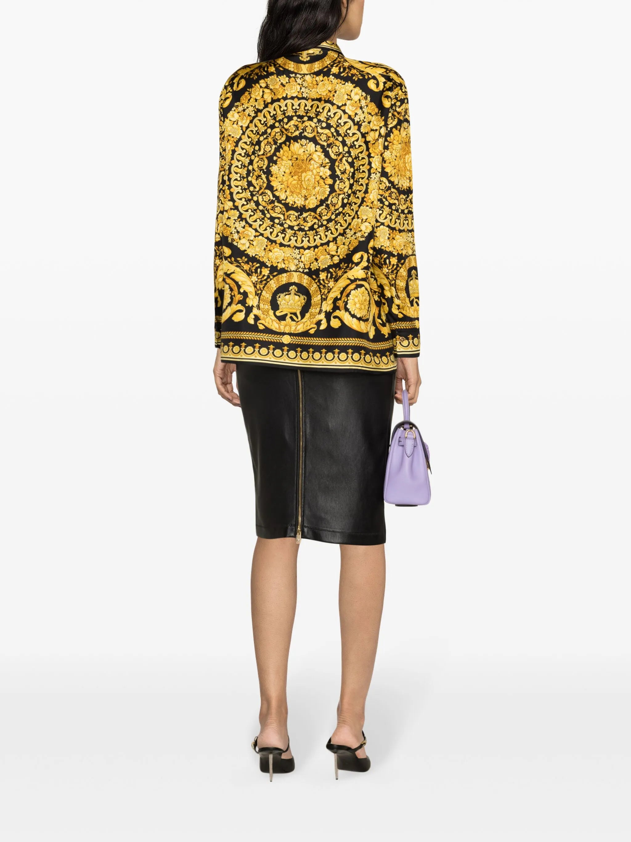 Heritage Barocco-print silk shirt