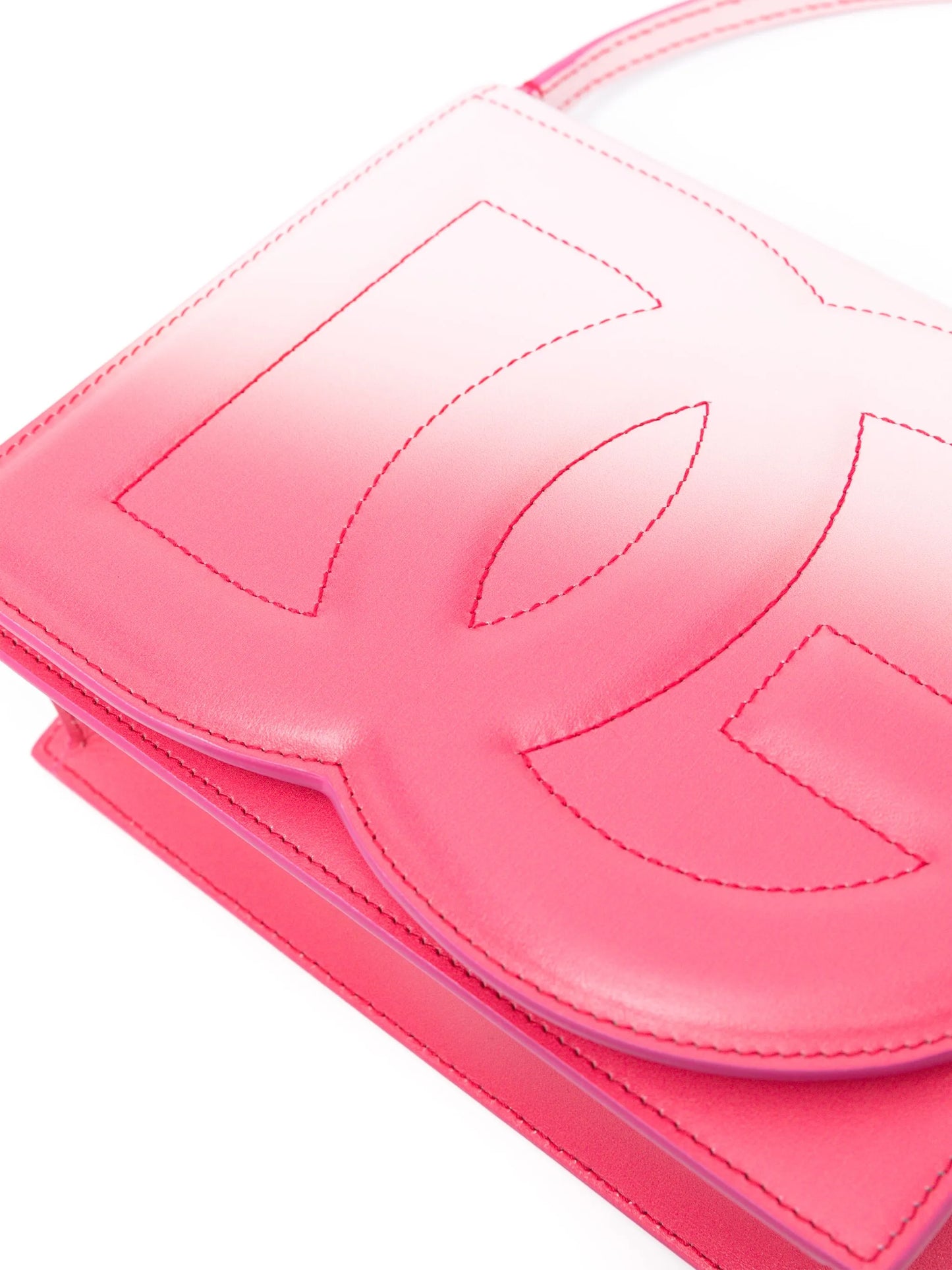 logo-embroidered leather crossbody bag