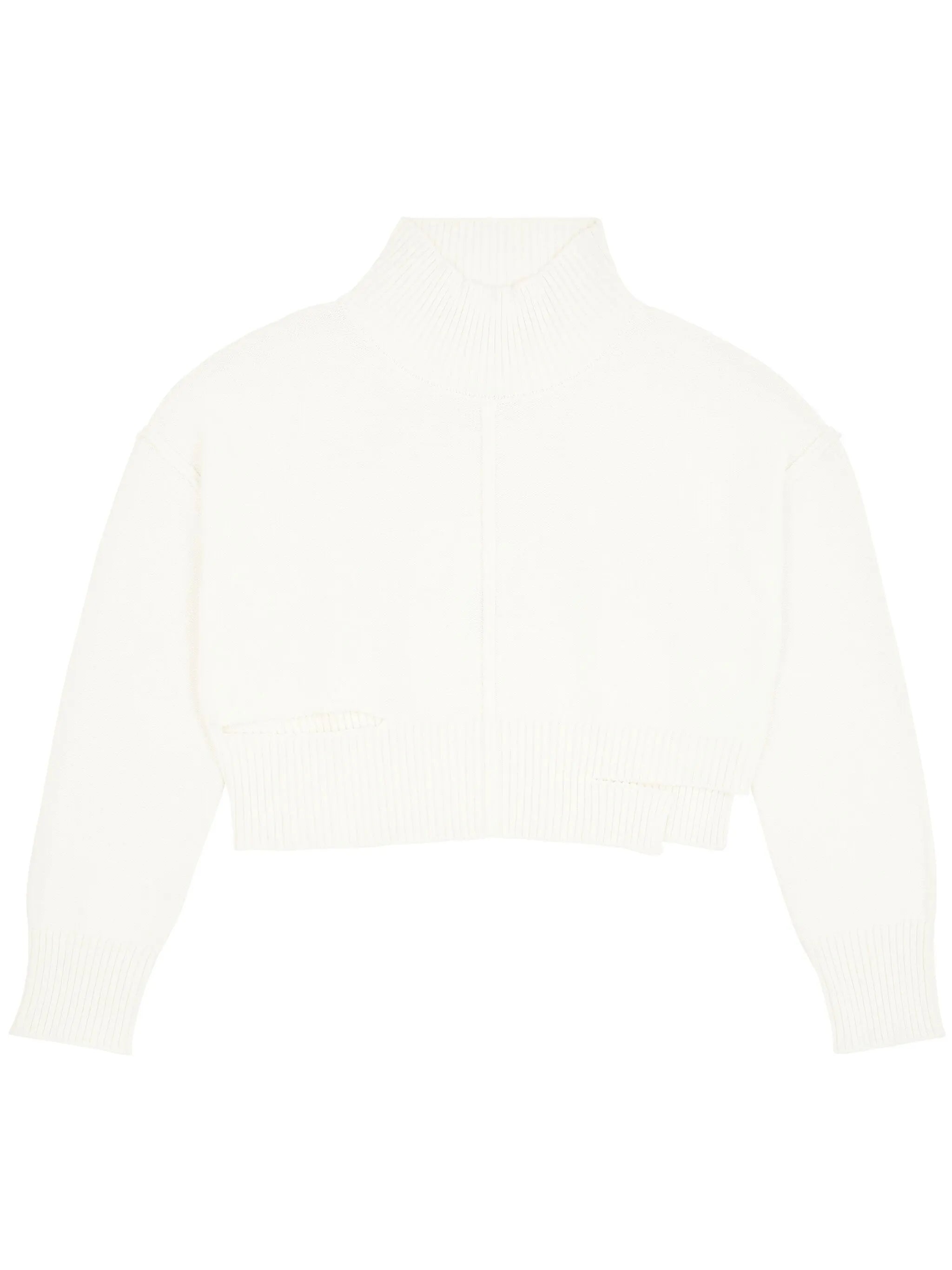 high-neck cut-out jumper