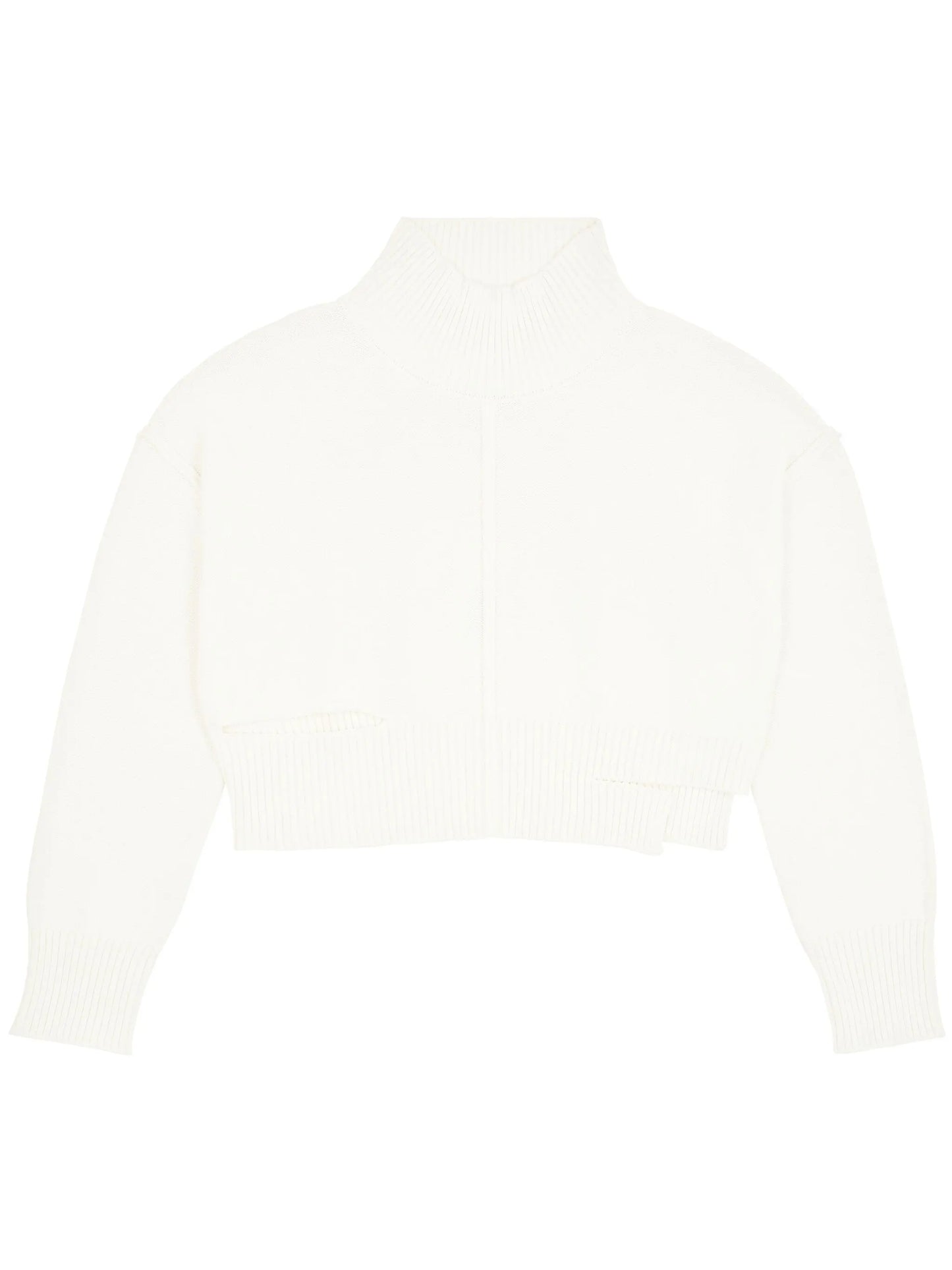 high-neck cut-out jumper