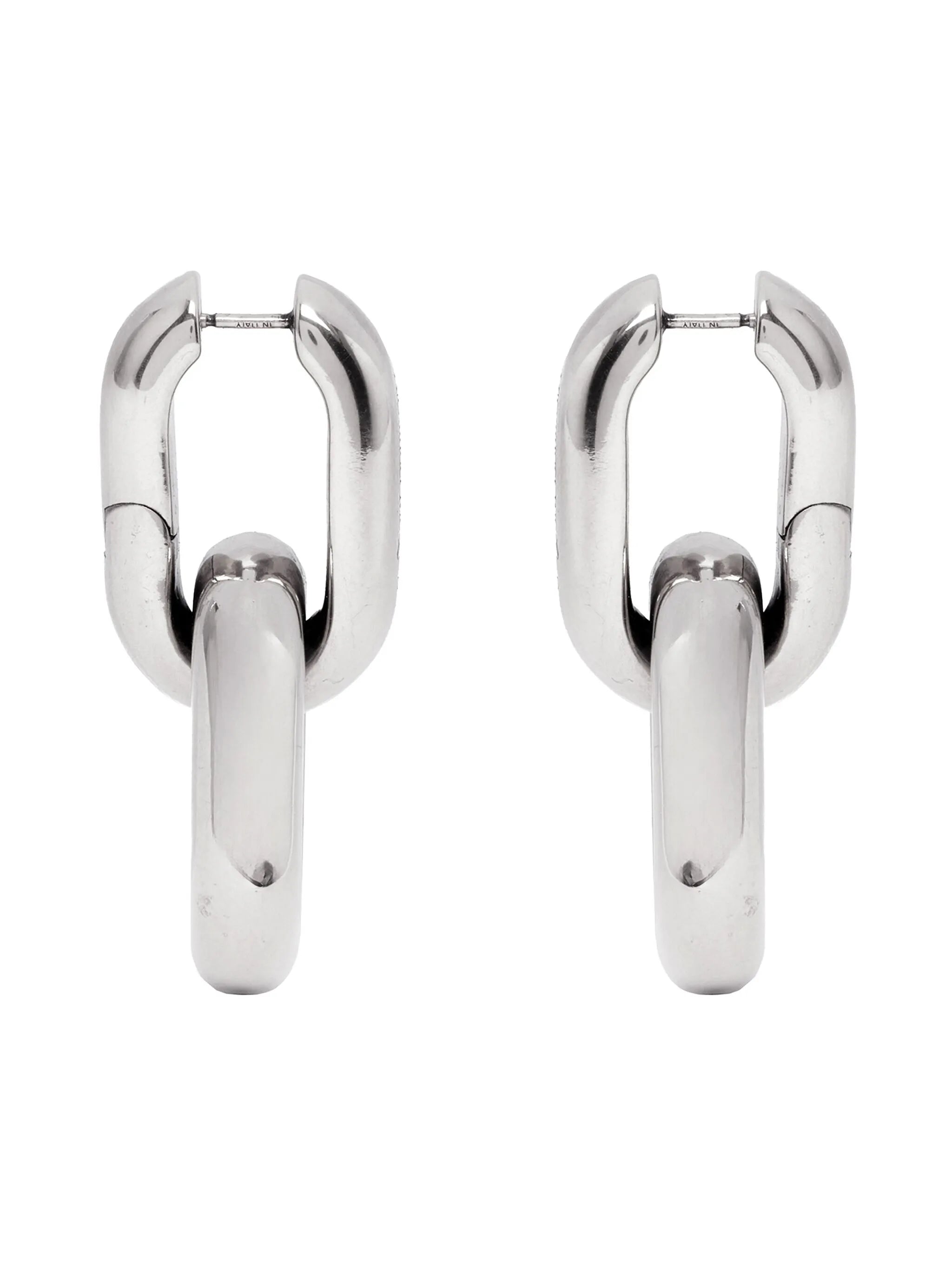 Peak chain-link drop earrings