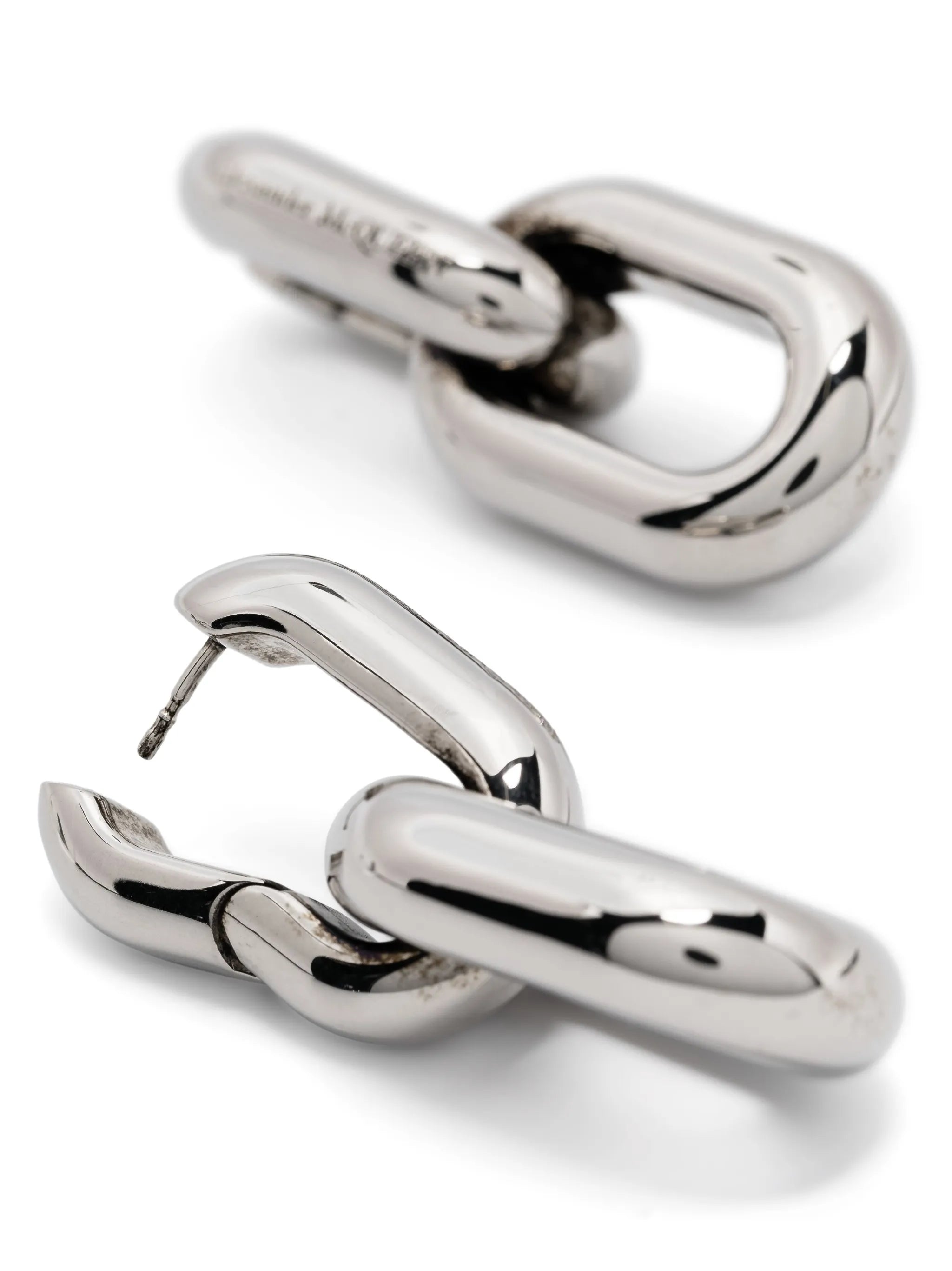 Peak chain-link drop earrings