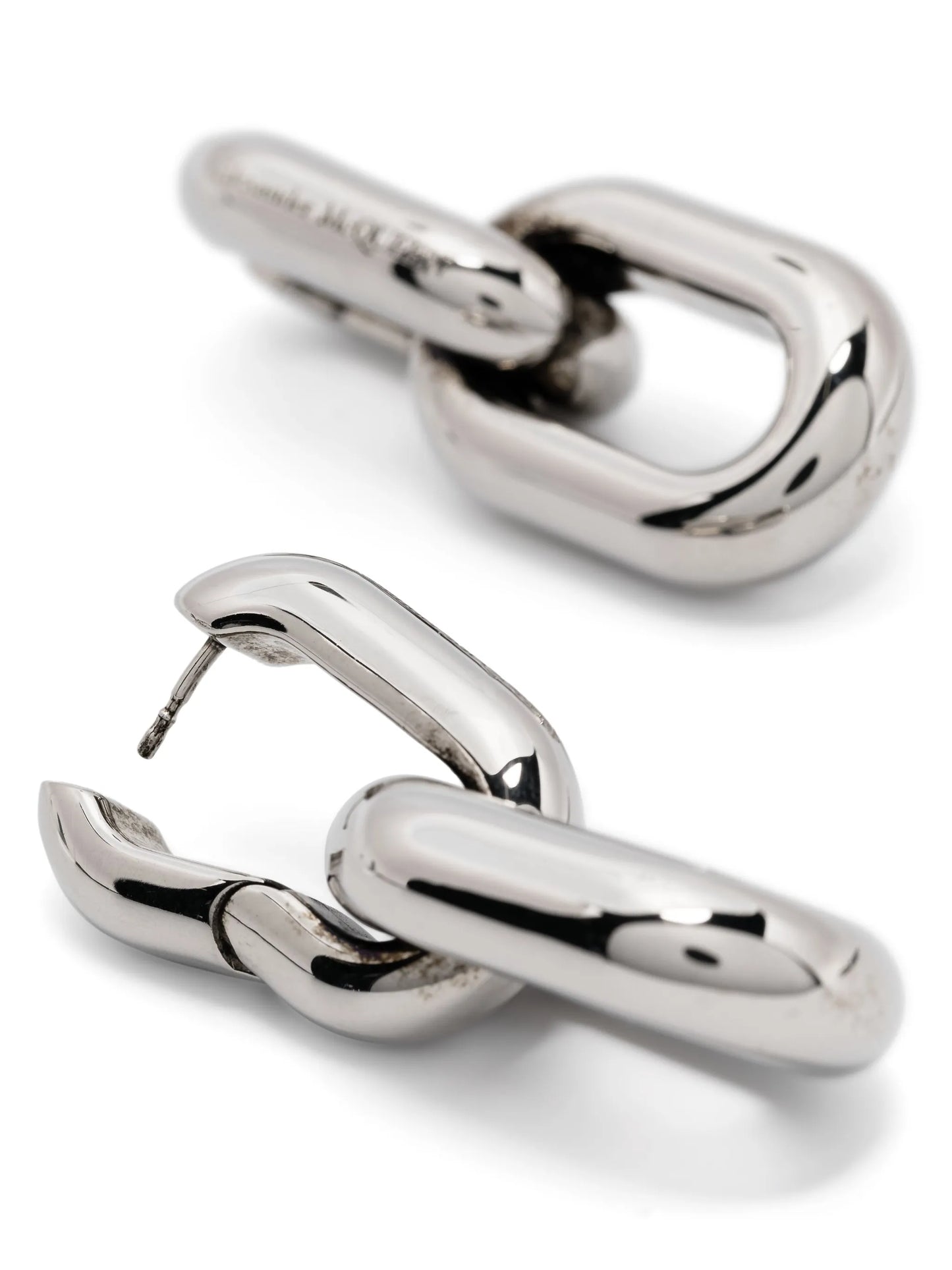Peak chain-link drop earrings