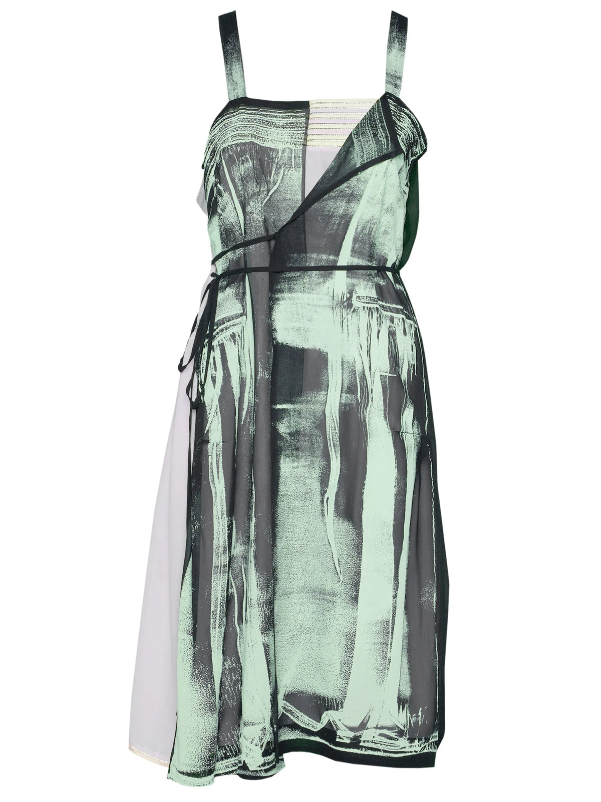 Freeze-frame silk dress