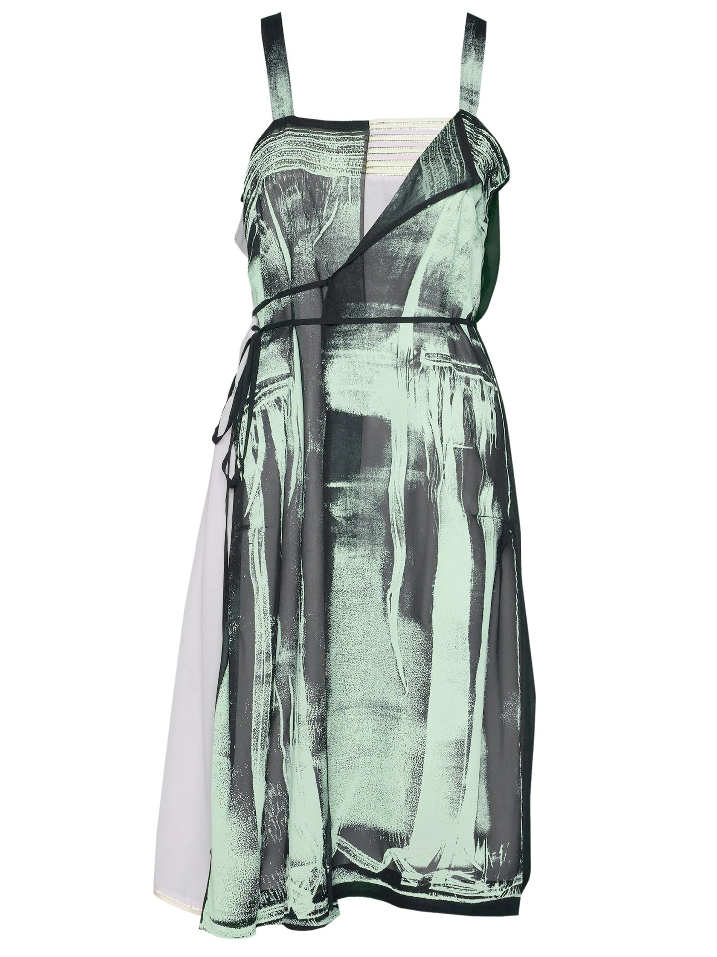 Freeze-frame silk dress