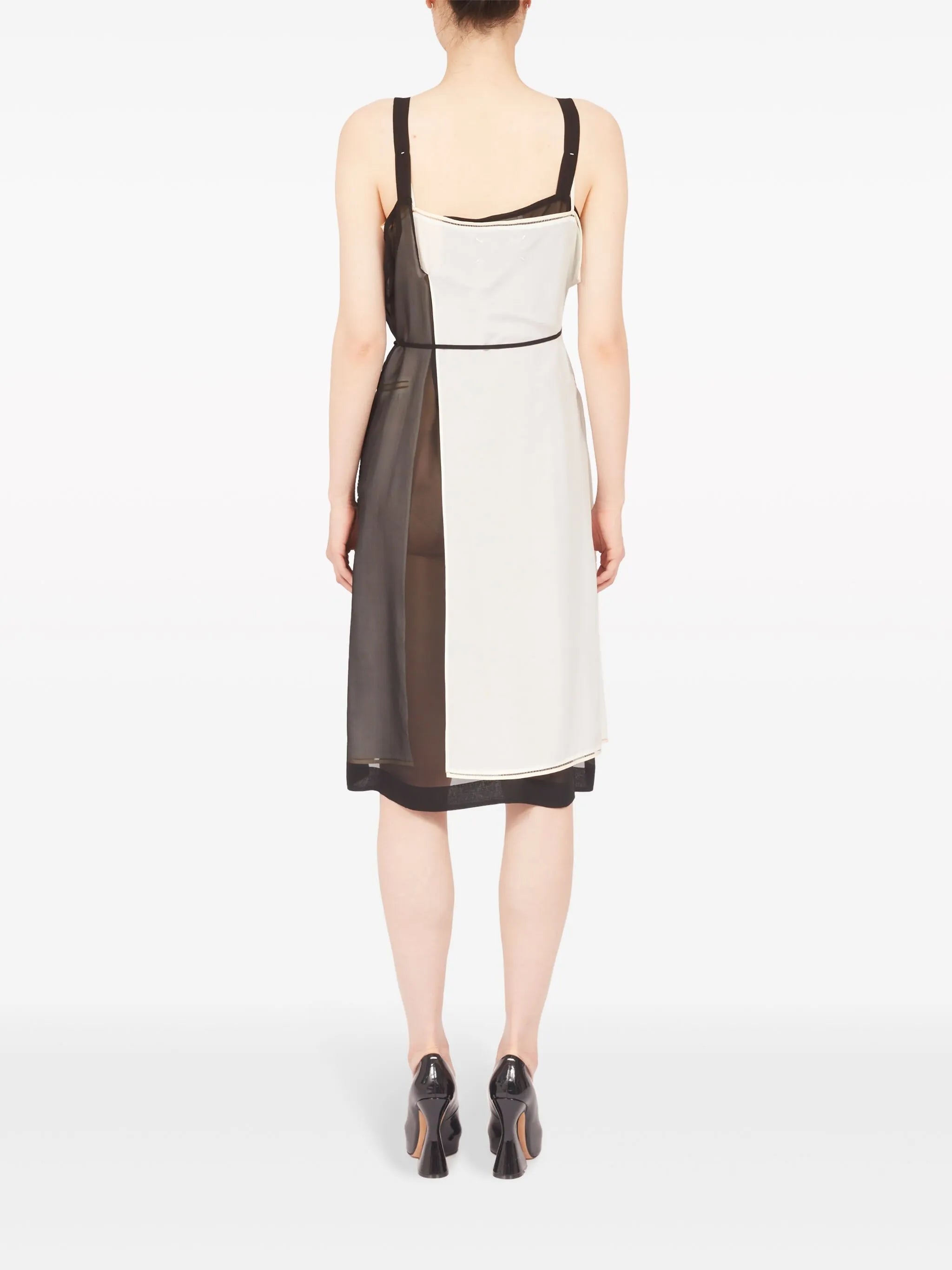 Freeze-frame silk dress