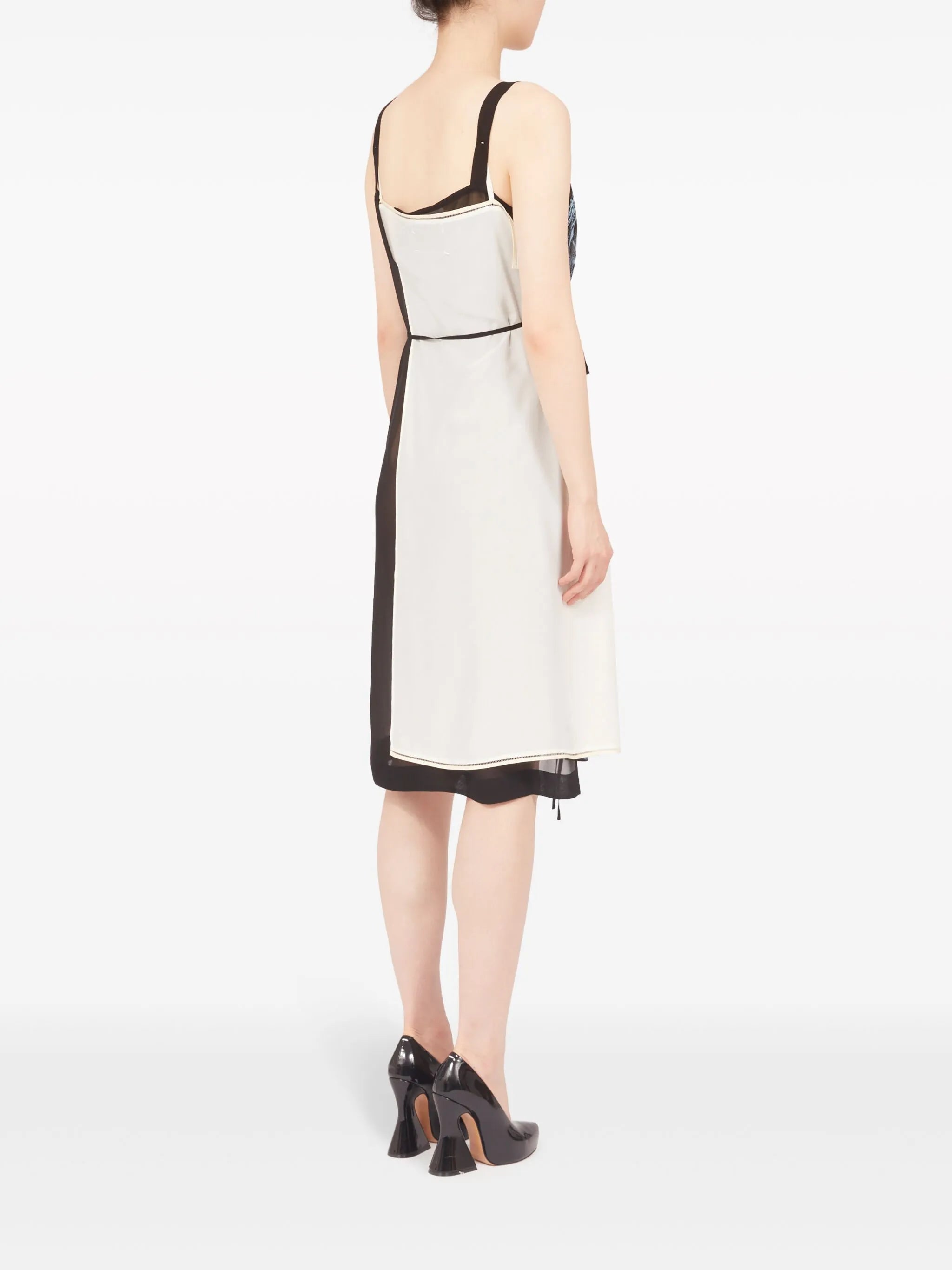 Freeze-frame silk dress