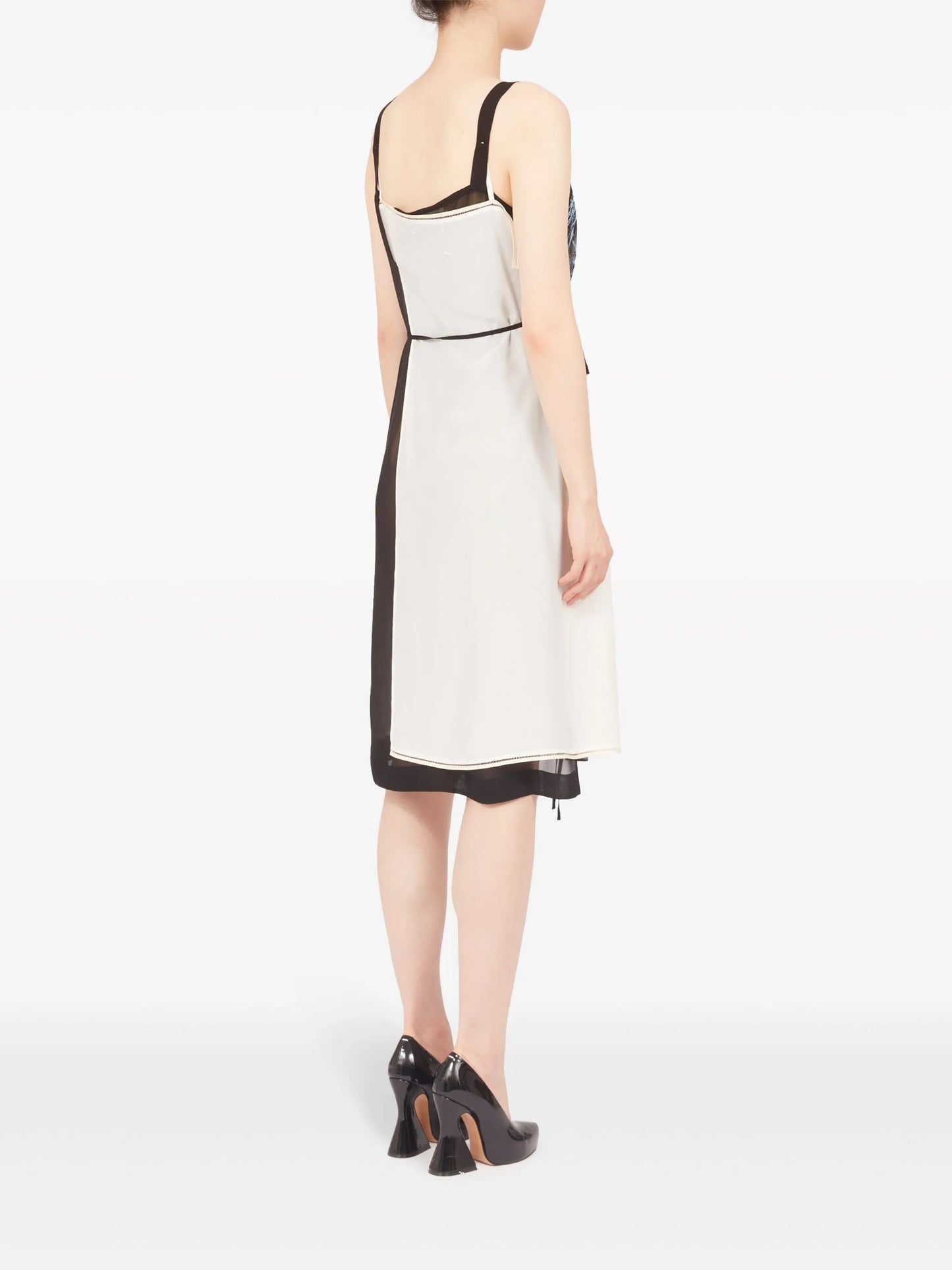 Freeze-frame silk dress
