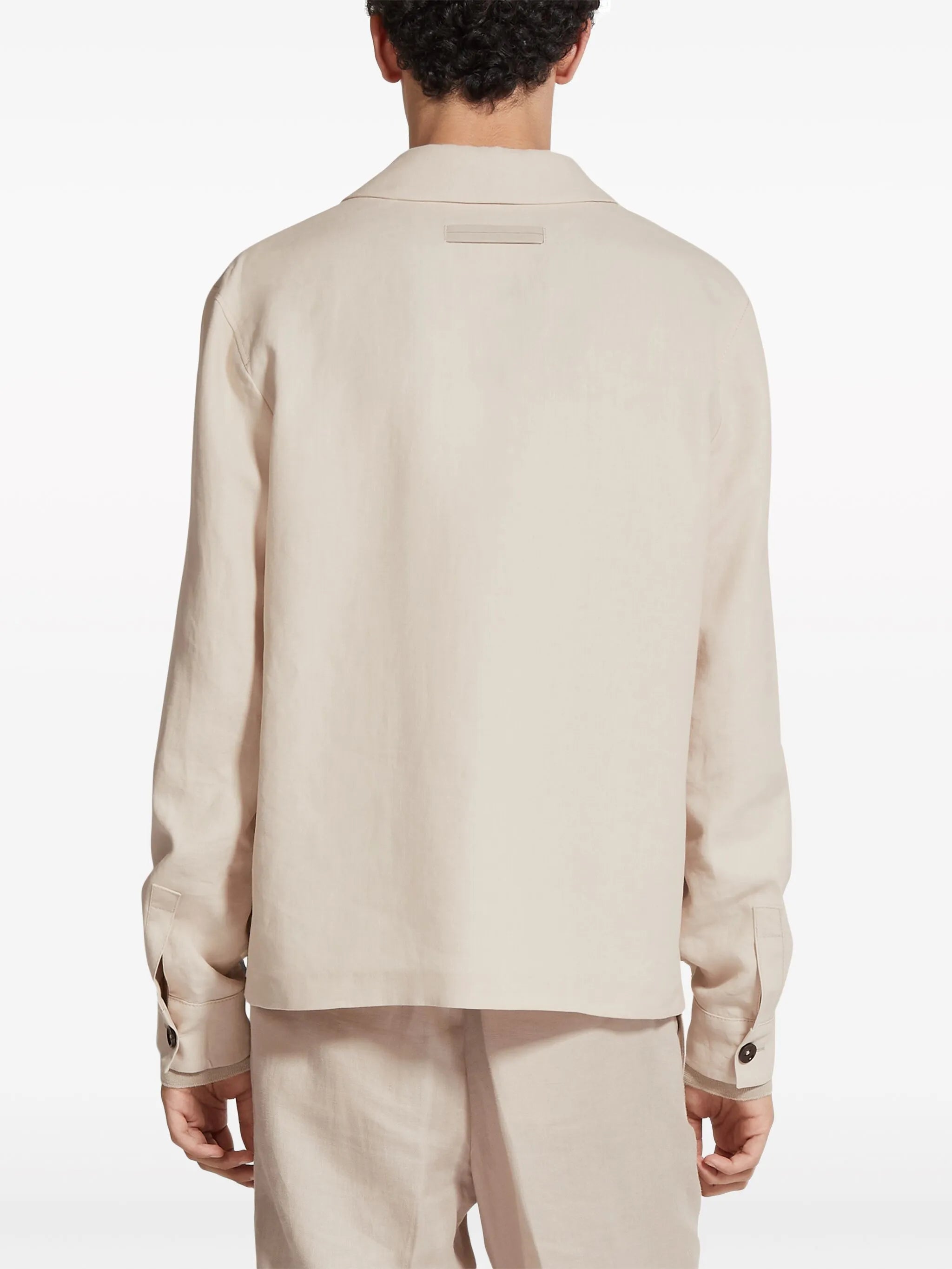 Chore linen shirt jacket